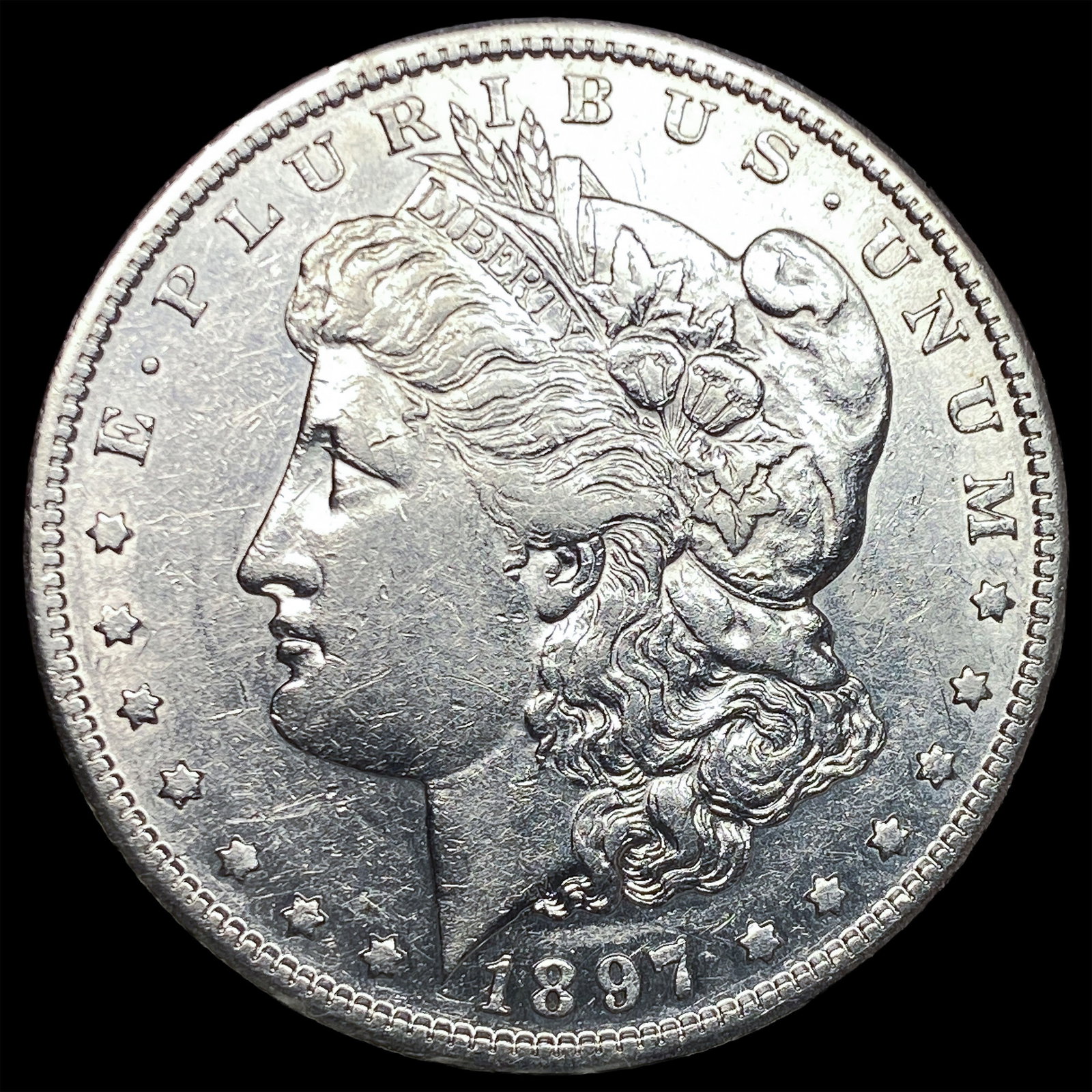 1897-S Silver Morgan Dollar NEARLY UNCIRCULATED: 1897-S Silver Morgan Dollar NEARLY UNCIRCULATED
