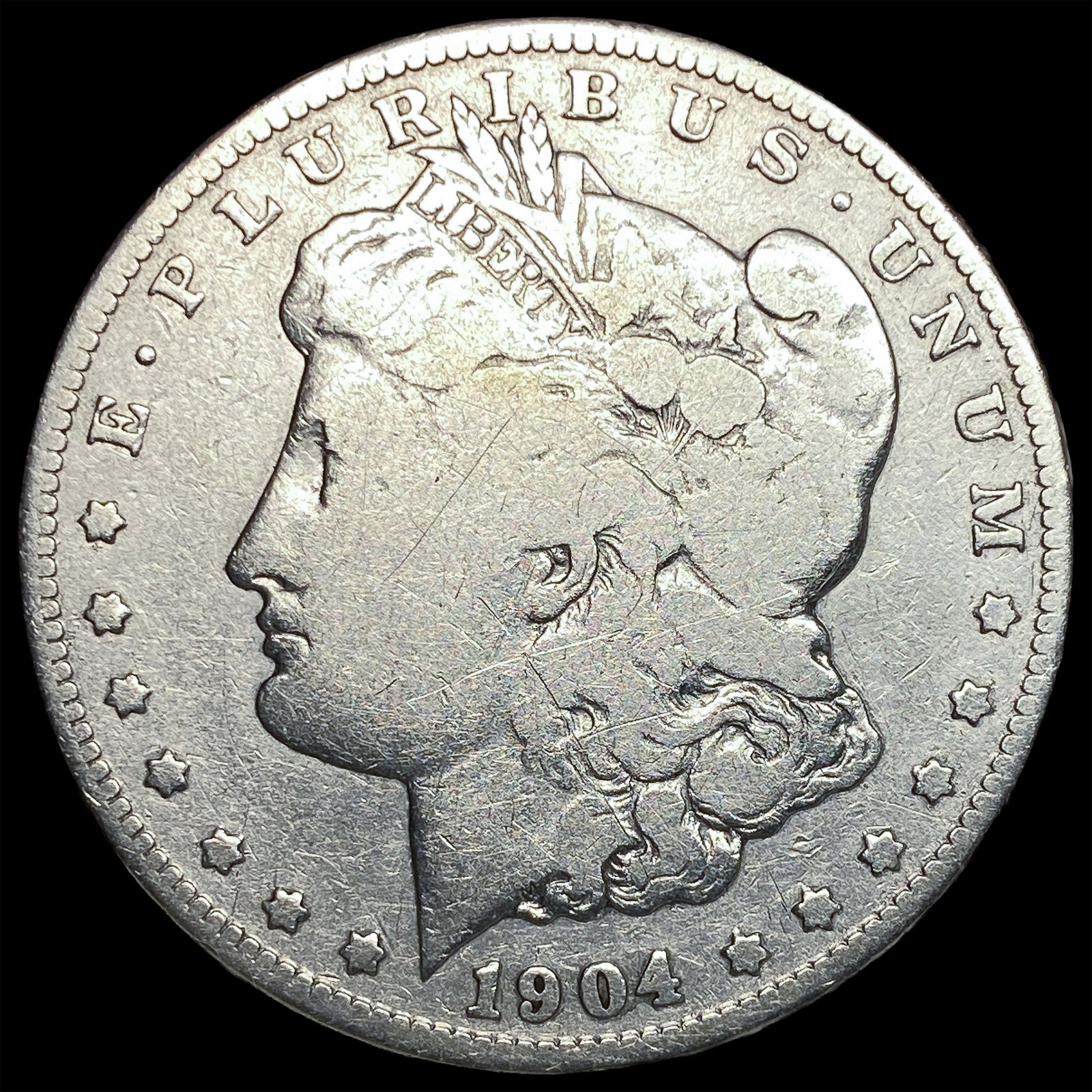 1904-S Silver Morgan Dollar NICELY CIRCULATED: 1904-S Silver Morgan Dollar NICELY CIRCULATED