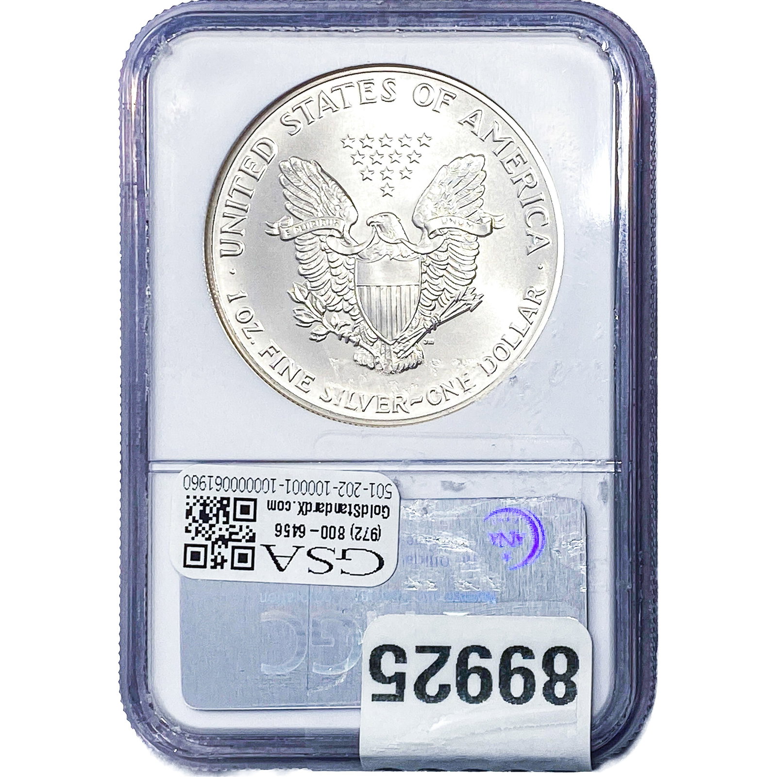 1991 Silver Eagle NGC MS69 - 2