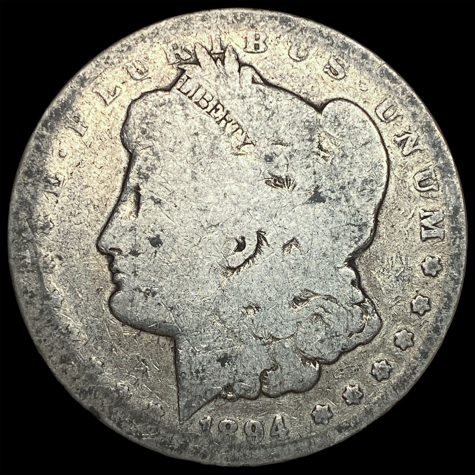 1894-S Silver Morgan Dollar NICELY CIRCULATED: 1894-S Silver Morgan Dollar NICELY CIRCULATED