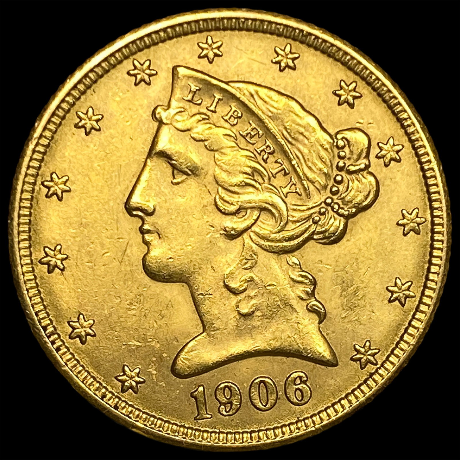 1906-D Liberty Head Half Eagle $5 Gold UNCIRCULATED (1 of 2)
