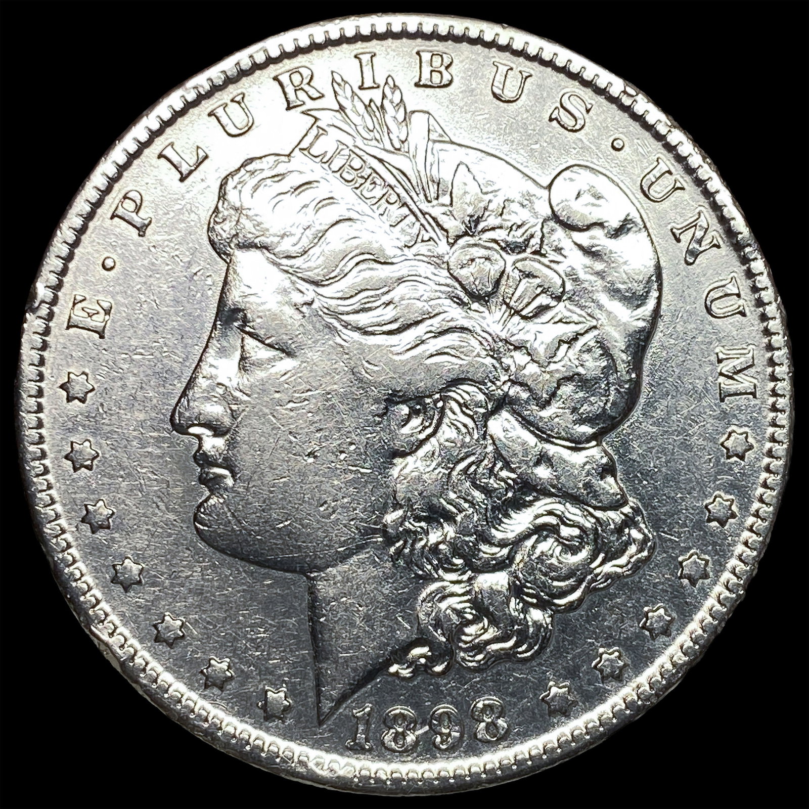 1898-S Silver Morgan Dollar NEARLY UNCIRCULATED: 1898-S Silver Morgan Dollar NEARLY UNCIRCULATED