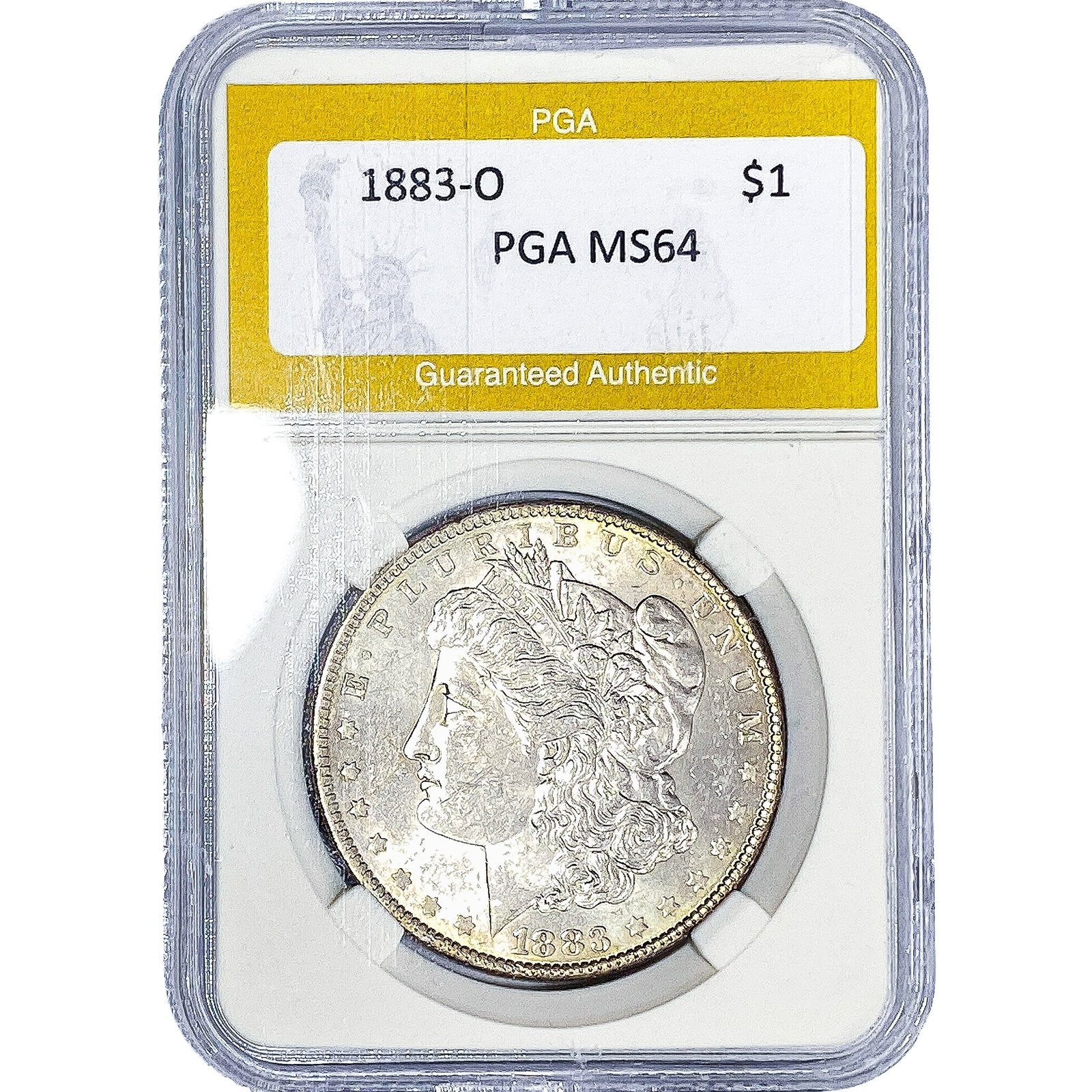 1883-O Morgan Silver Dollar PGA MS64: 1883-O Morgan Silver Dollar PGA MS64