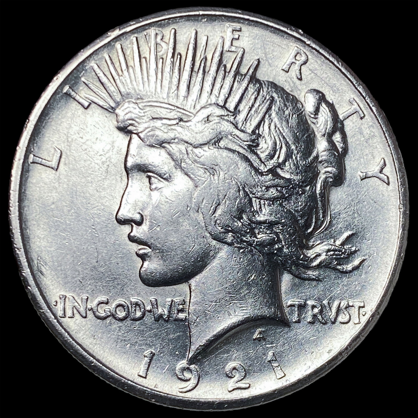 1921 Silver Peace Dollar CLOSELY UNCIRCULATED: 1921 Silver Peace Dollar CLOSELY UNCIRCULATED