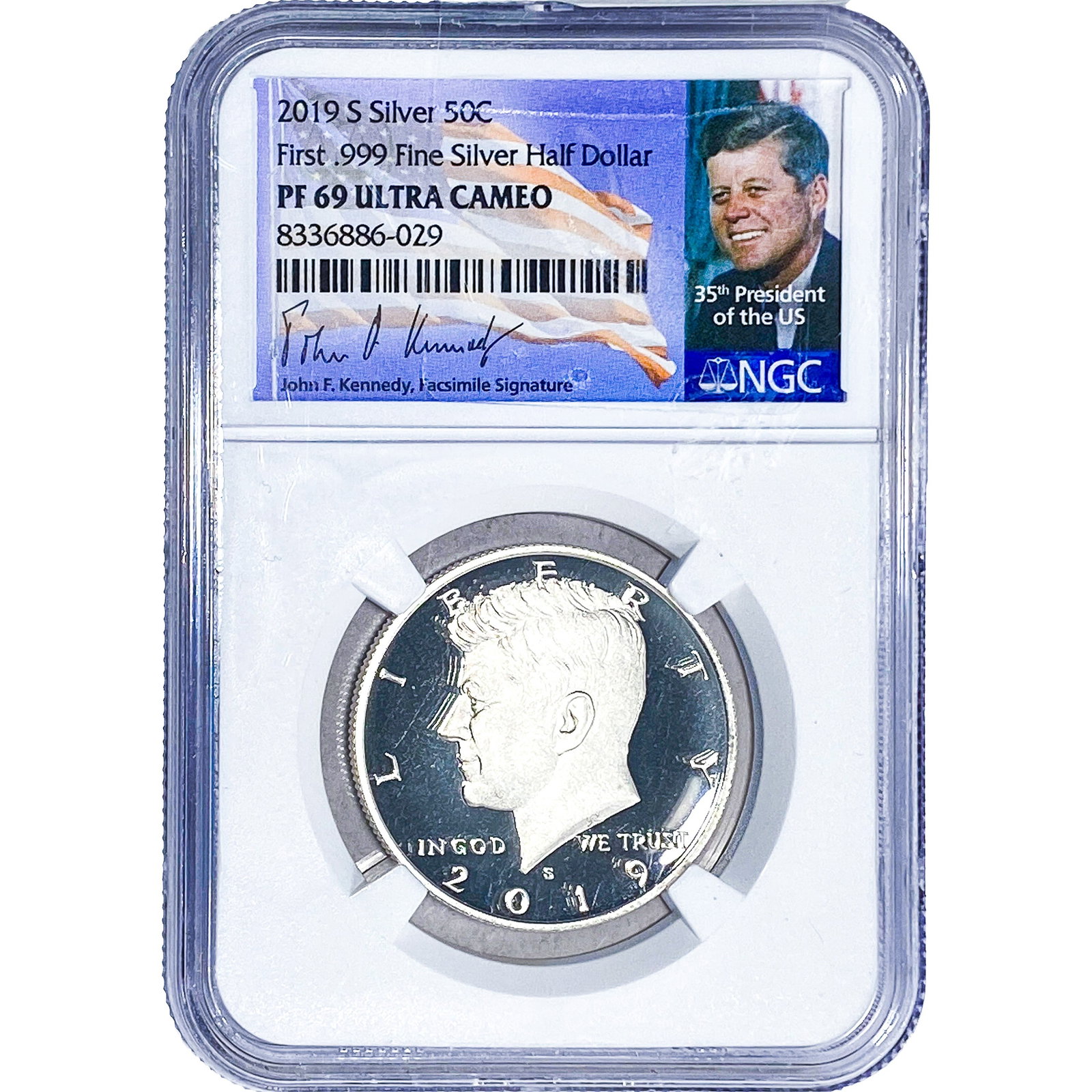 2019-S Kennedy Half Dollar NGC PF69 Ultra Cameo: 2019-S Kennedy Half Dollar NGC PF69 Ultra Cameo