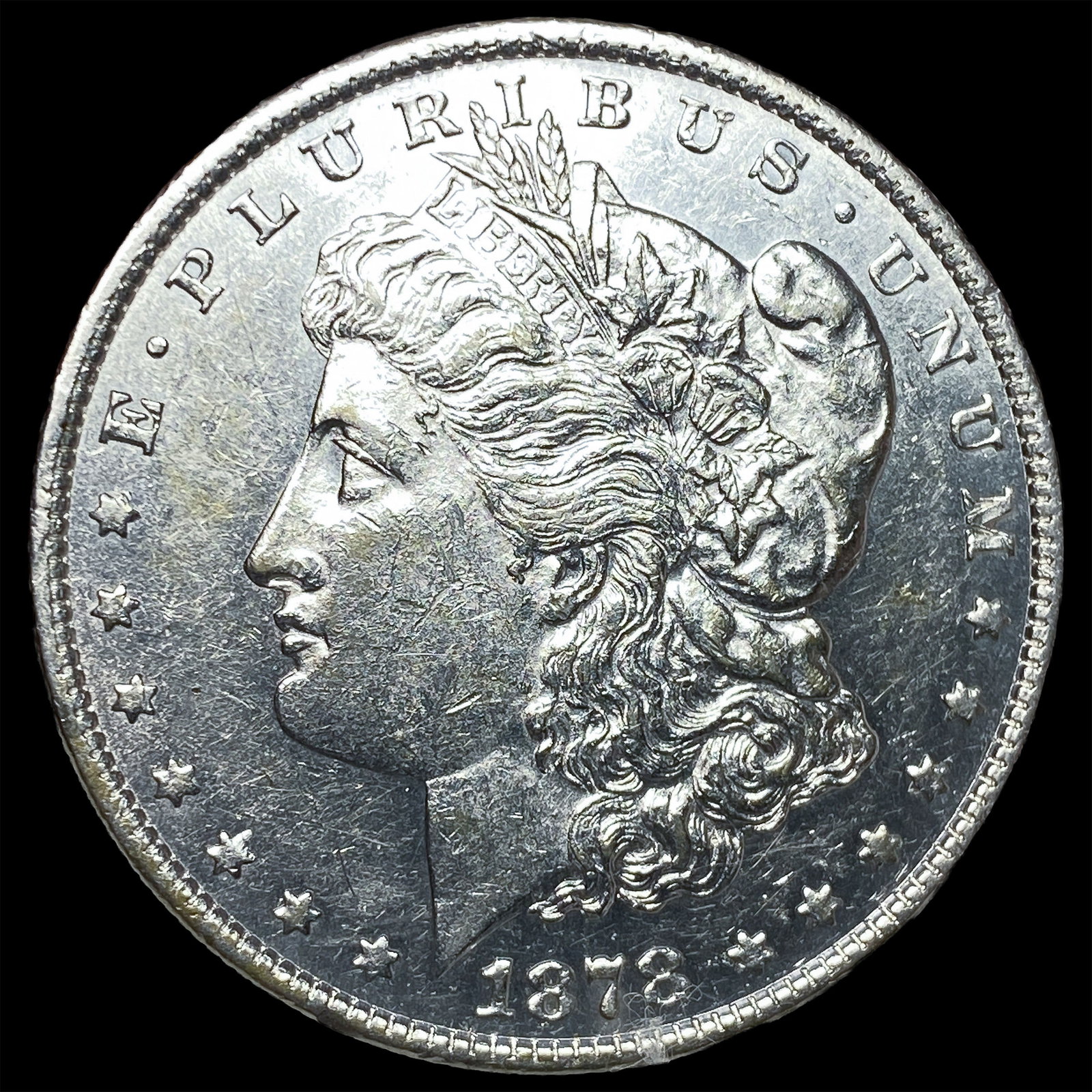 1878 Silver Morgan Dollar CLOSELY UNCIRCULATED: 1878 Silver Morgan Dollar CLOSELY UNCIRCULATED