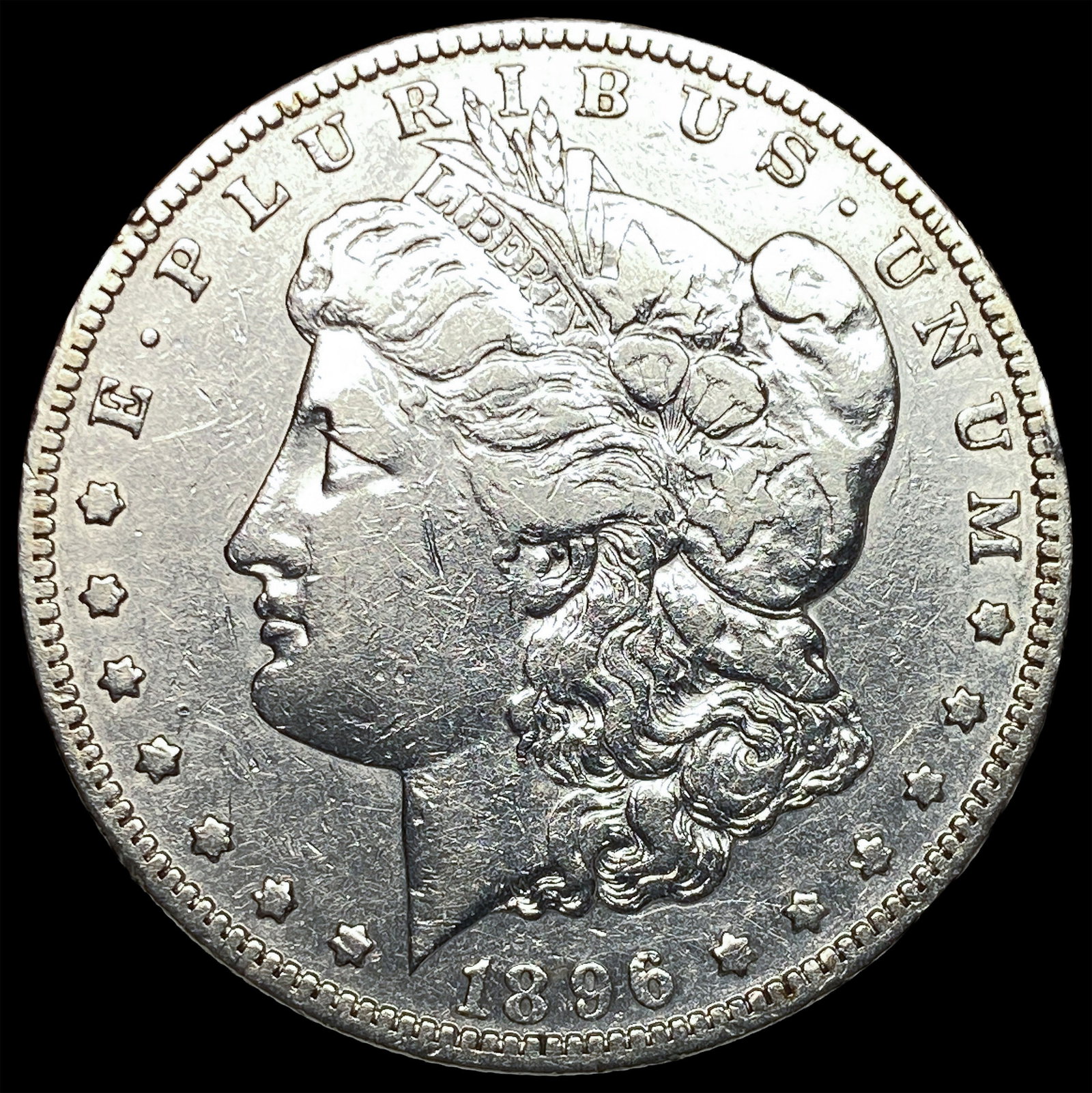 1896-S Silver Morgan Dollar LIGHTLY CIRCULATED: 1896-S Silver Morgan Dollar LIGHTLY CIRCULATED