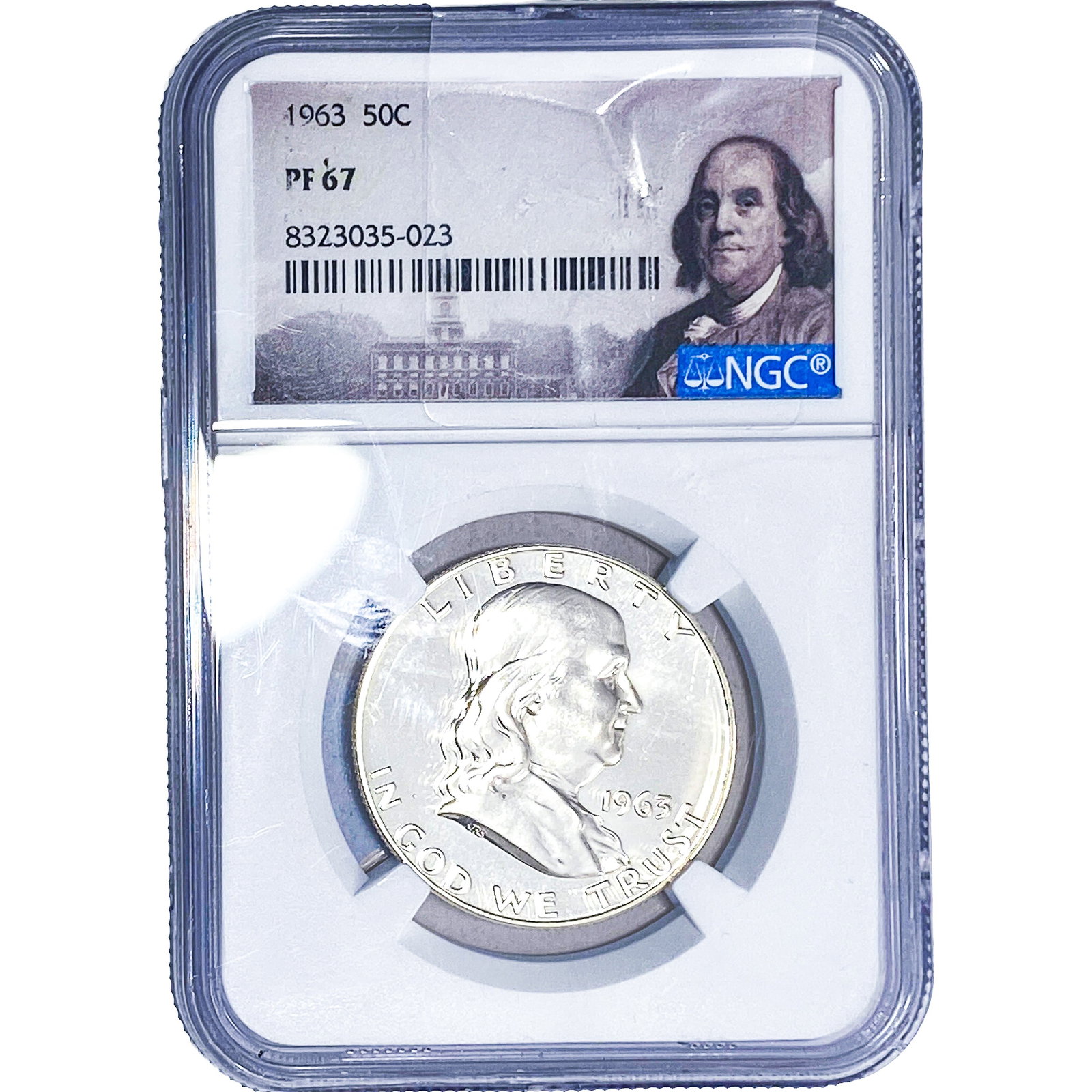 1963 Franklin Half Dollar NGC PF67: 1963 Franklin Half Dollar NGC PF67