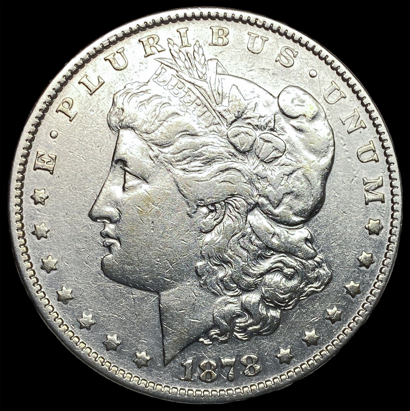 1878-S Silver Morgan Dollar NEARLY UNCIRCULATED: 1878-S Silver Morgan Dollar NEARLY UNCIRCULATED