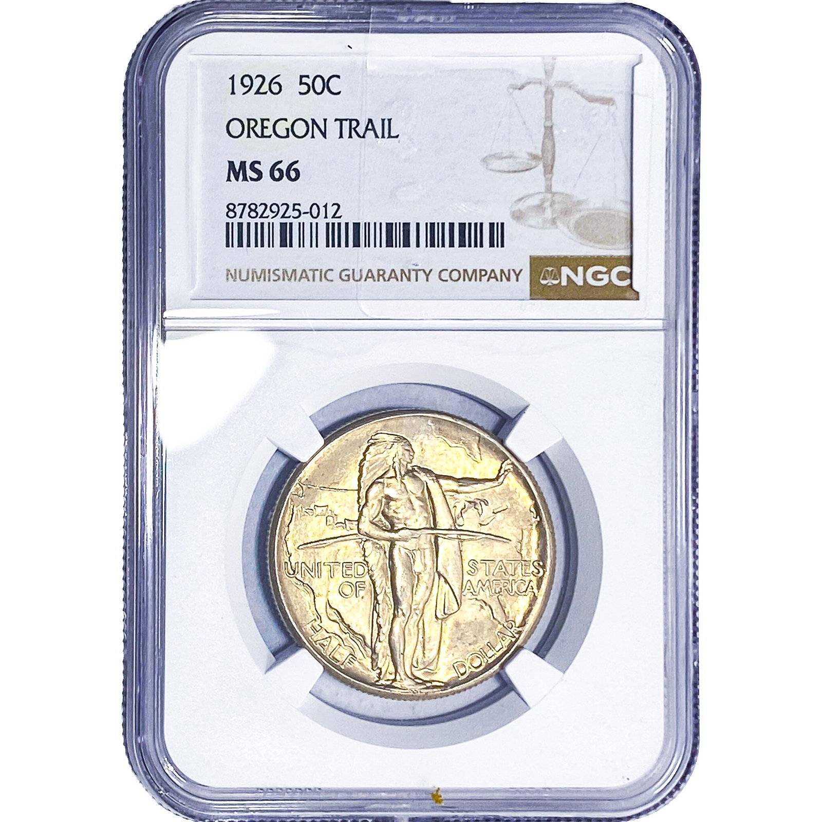 1926 Oregon Trail Half Dollar NGC MS66 (1 of 2)