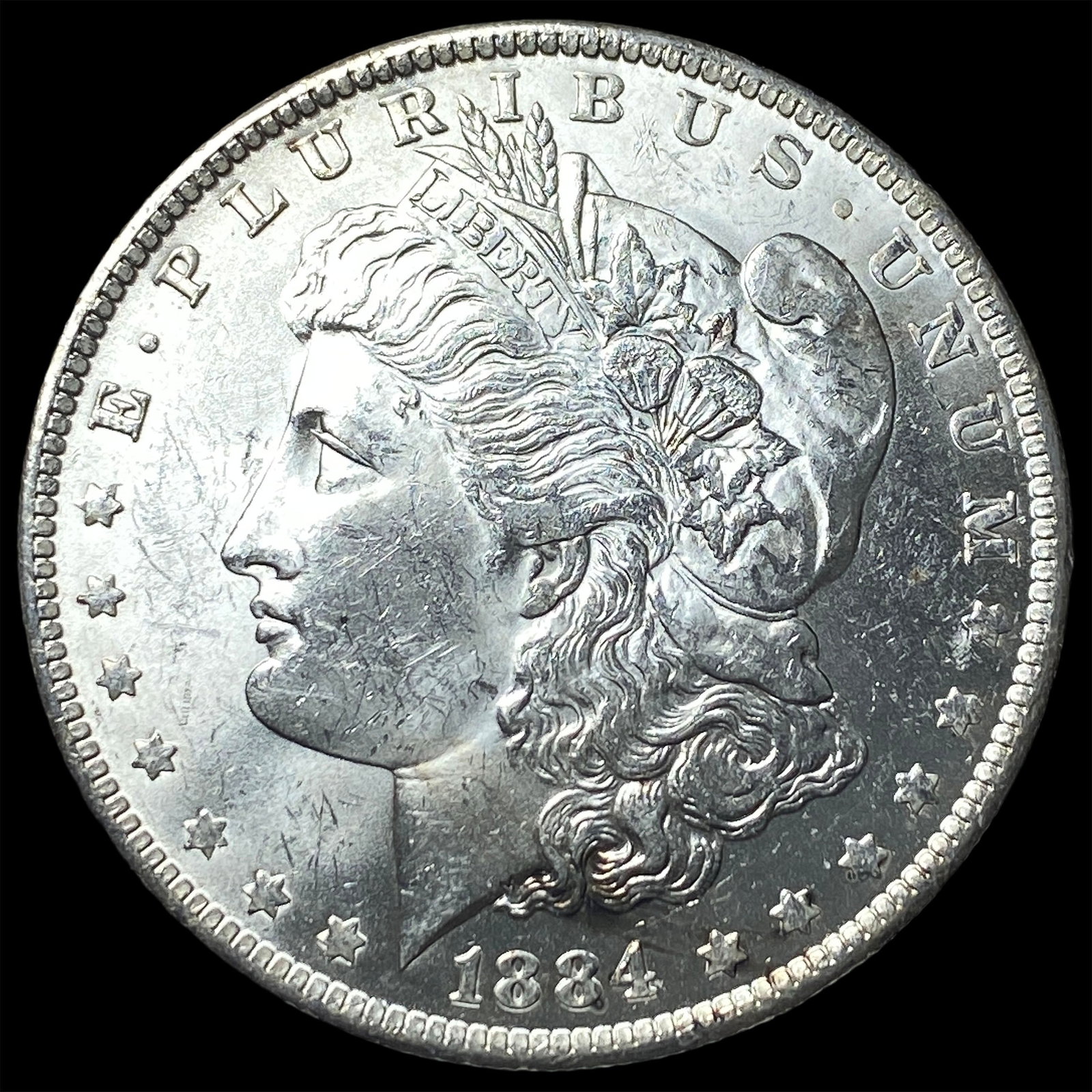 1884-O Silver Morgan Dollar GEM BU: 1884-O Silver Morgan Dollar GEM BU