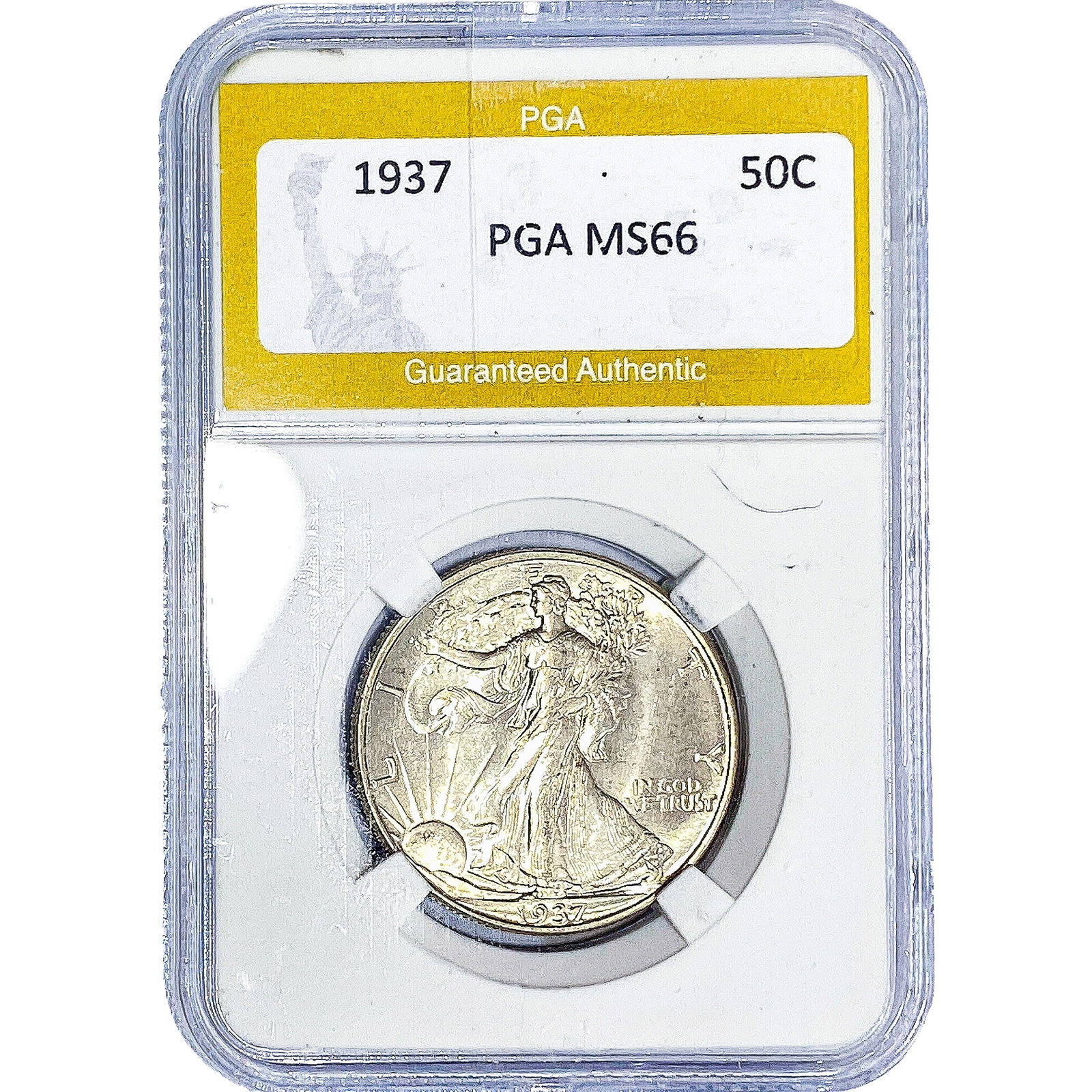 1937 Walking Liberty Half Dollar PGA MS66 (1 of 2)