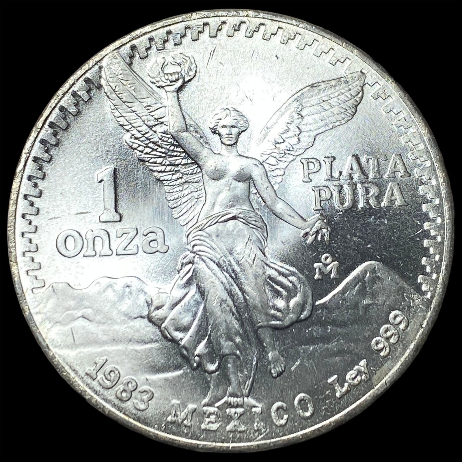 1983 Mexico Silver 1 Onza Libertad SUPERB GEM BU: 1983 Mexico Silver 1 Onza Libertad SUPERB GEM BU