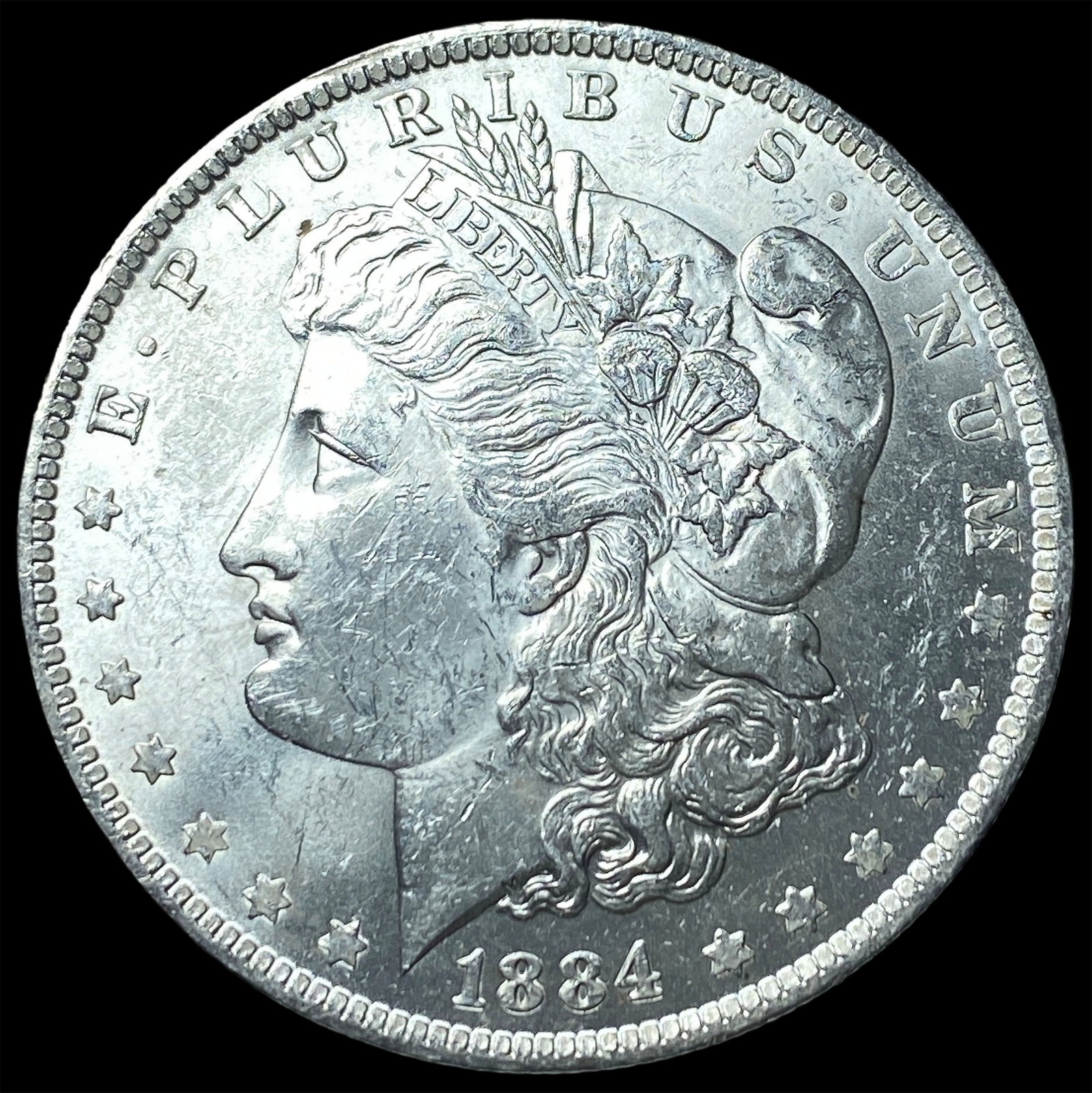 1884-O Silver Morgan Dollar GEM BU: 1884-O Silver Morgan Dollar GEM BU