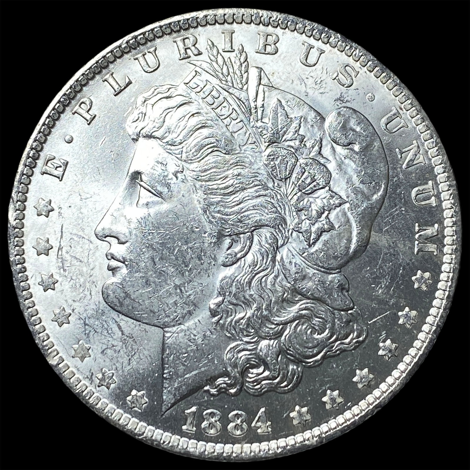 1884 Silver Morgan Dollar GEM BU: 1884 Silver Morgan Dollar GEM BU