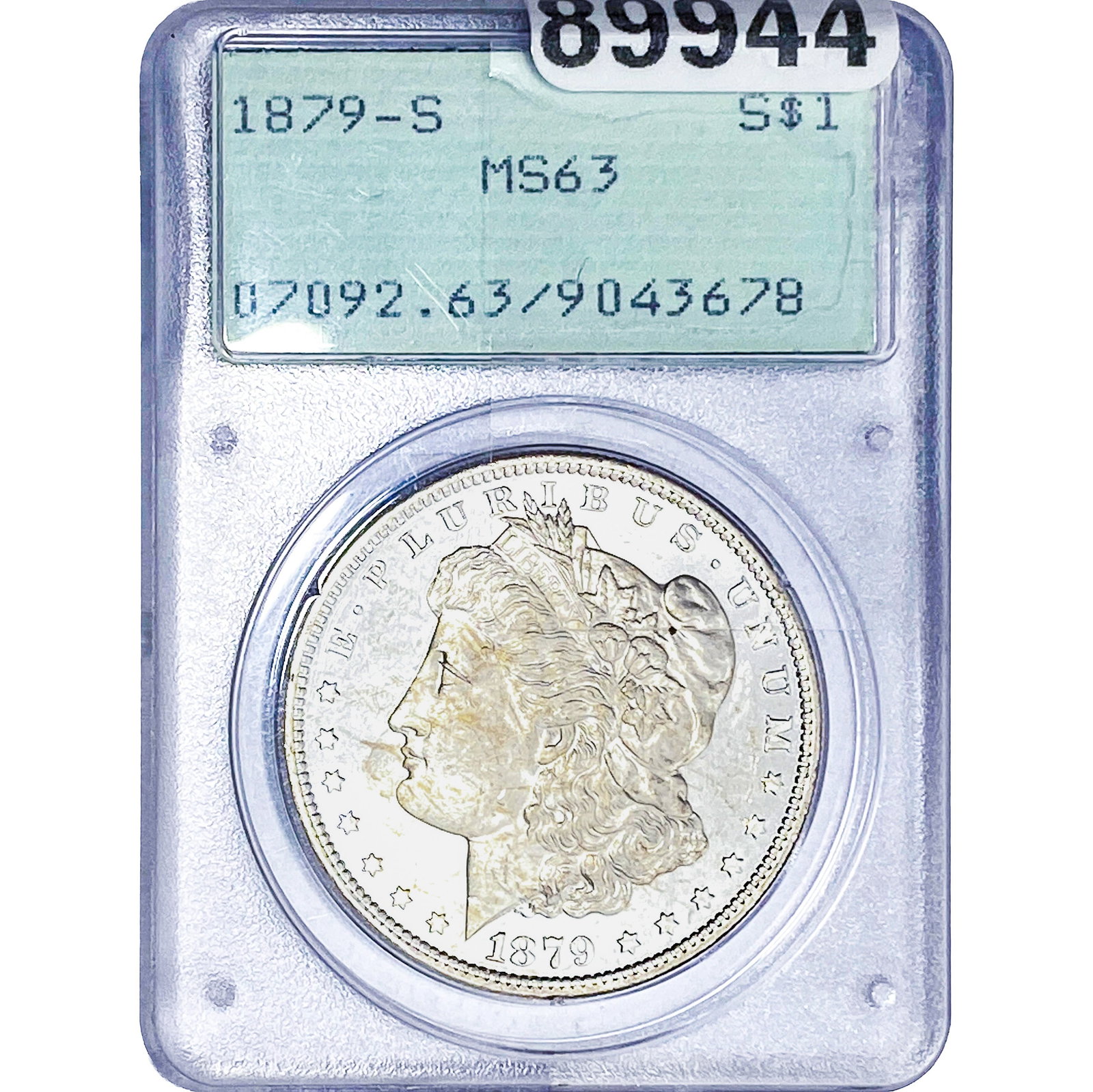1879-S Morgan Silver Dollar PCGS MS63: 1879-S Morgan Silver Dollar PCGS MS63