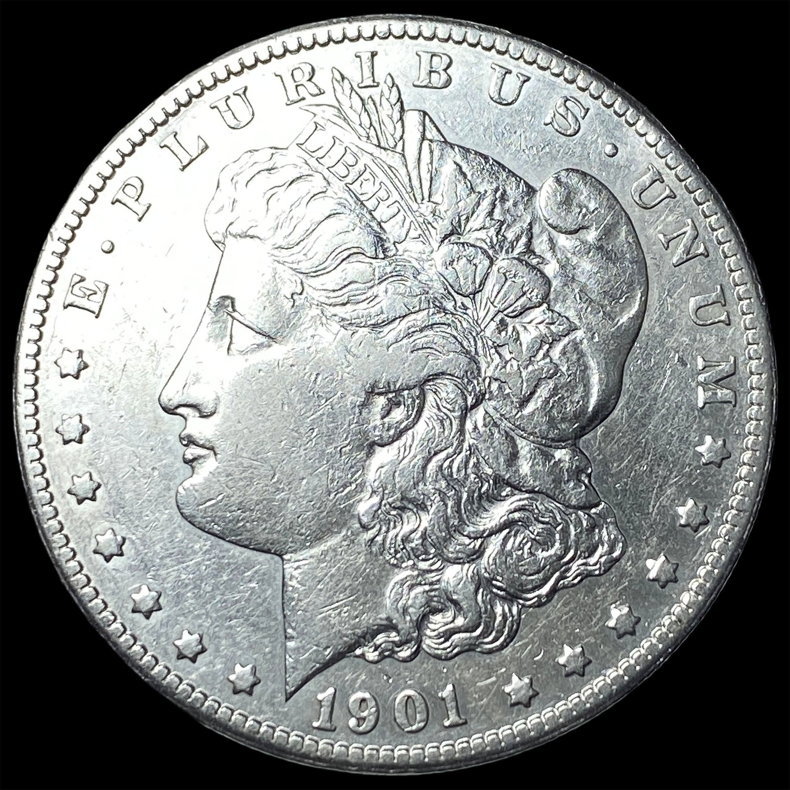 1901-S Silver Morgan Dollar NEARLY UNCIRCULATED (1 of 2)