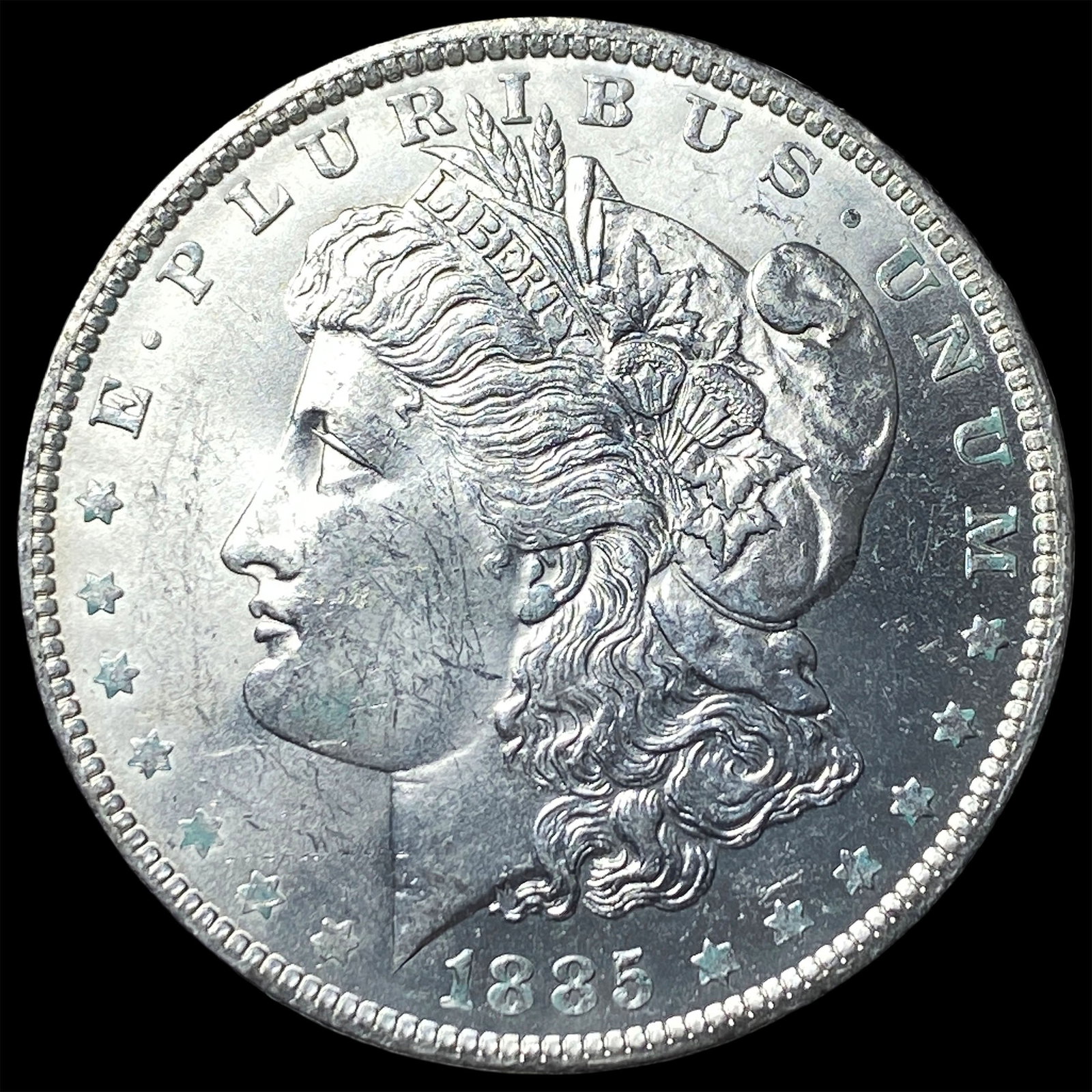 1885-O Silver Morgan Dollar GEM BU: 1885-O Silver Morgan Dollar GEM BU