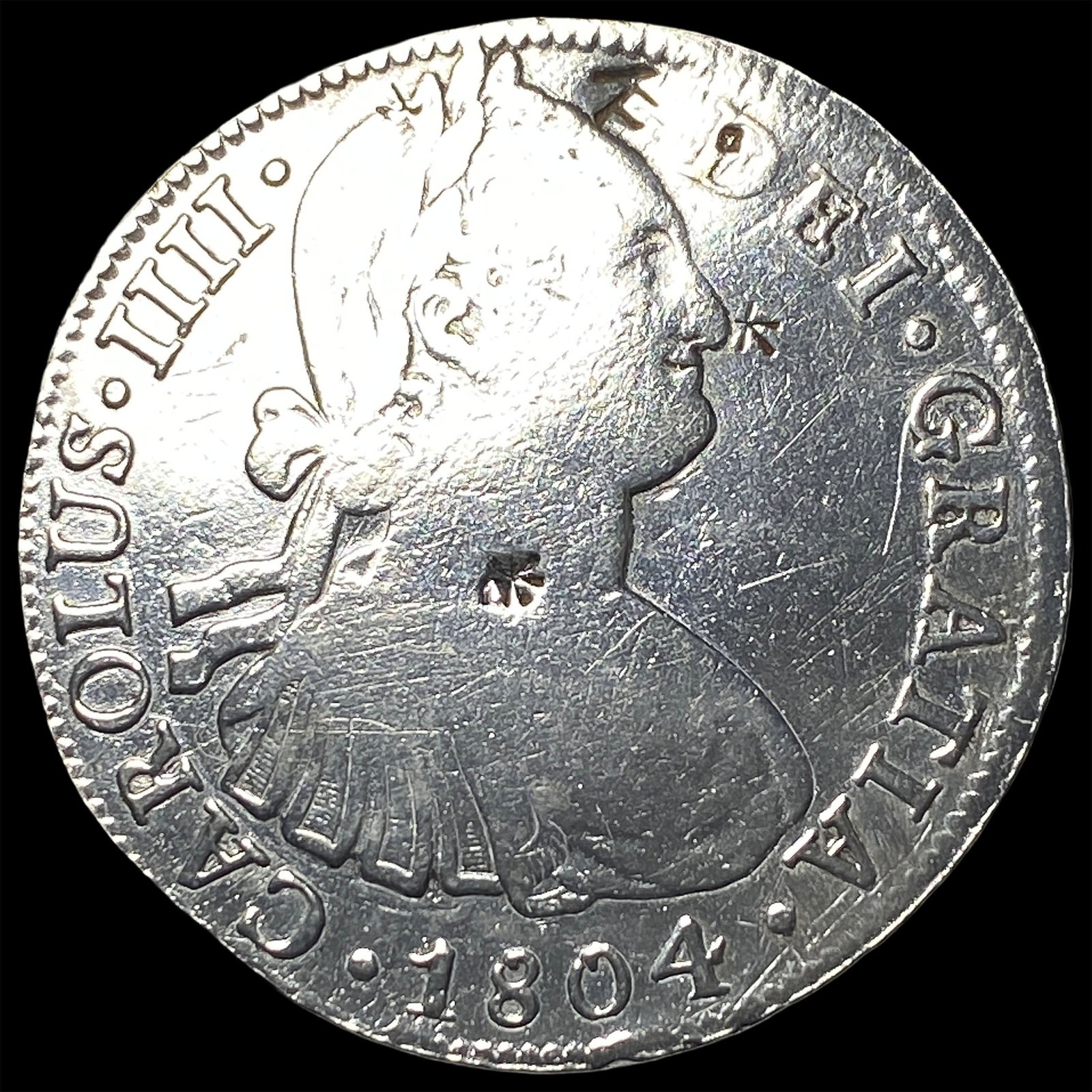 1804-MF Mexico 8 Reales Silver Coin HIGH GRADE: 1804-MF Mexico 8 Reales Silver Coin HIGH GRADE