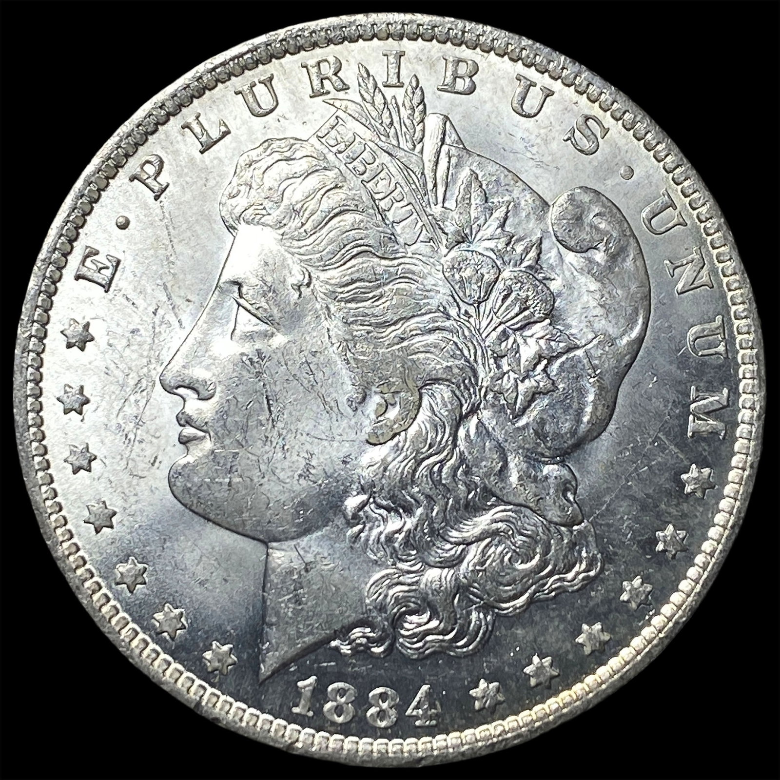 1884-O Silver Morgan Dollar GEM BU: 1884-O Silver Morgan Dollar GEM BU