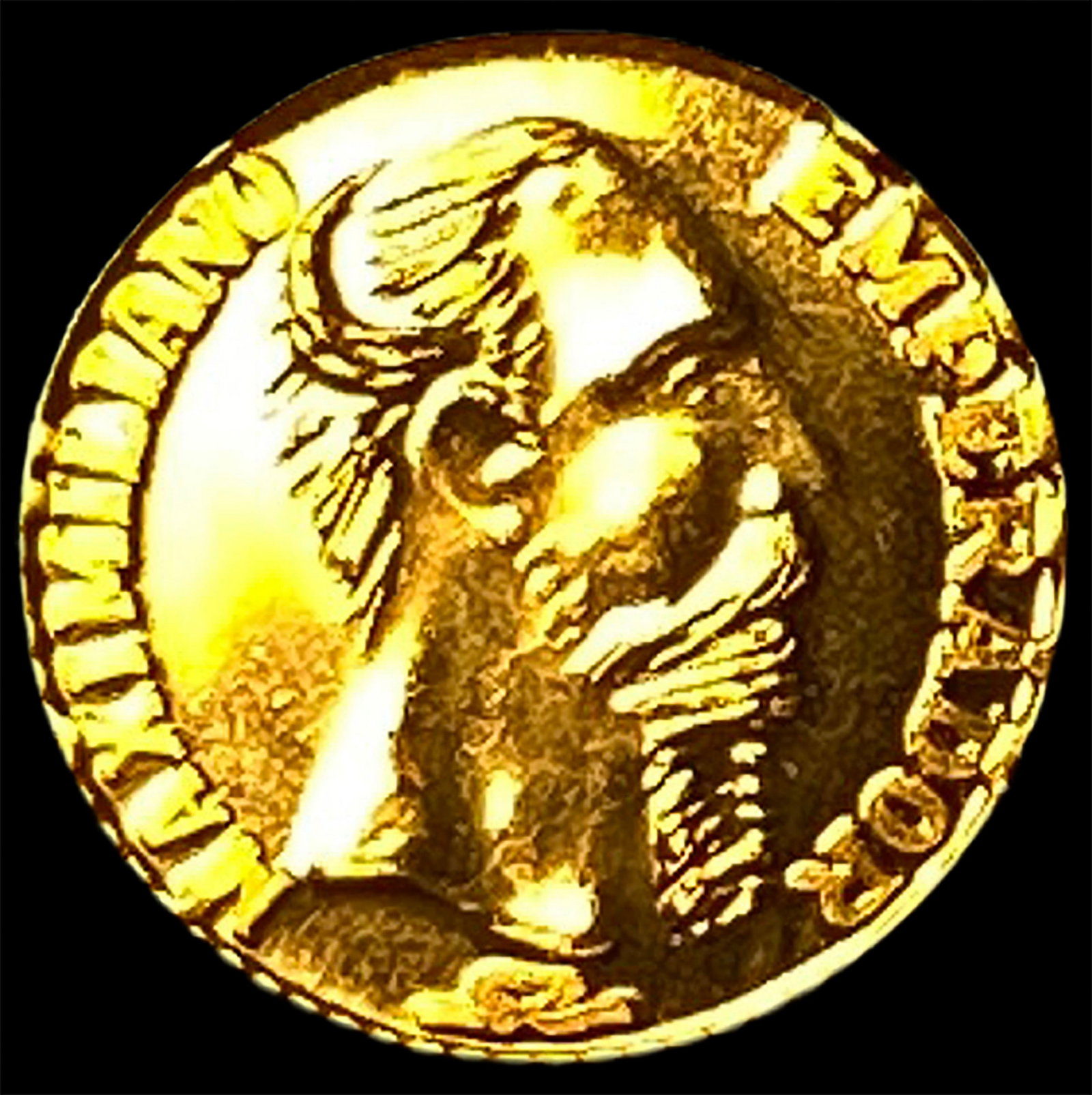 1865 Mexico Maximilian Empire Gold 20 Pesos UNCIRCULATED: 1865 Mexico Maximilian Empire Gold 20 Pesos UNCIRCULATED