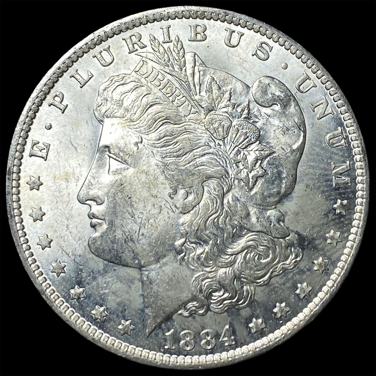 1884-S Silver Morgan Dollar GEM BU: 1884-S Silver Morgan Dollar GEM BU