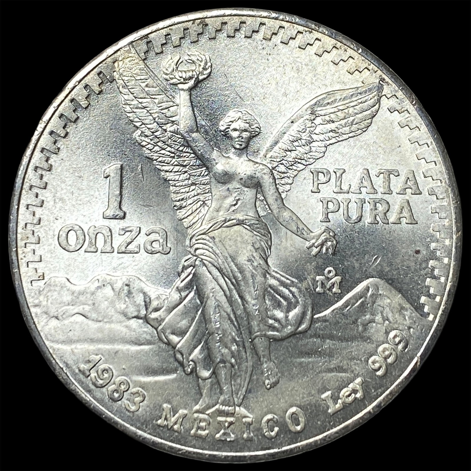 1983 Mexico Silver 1 Onza Libertad SUPERB GEM BU: 1983 Mexico Silver 1 Onza Libertad SUPERB GEM BU