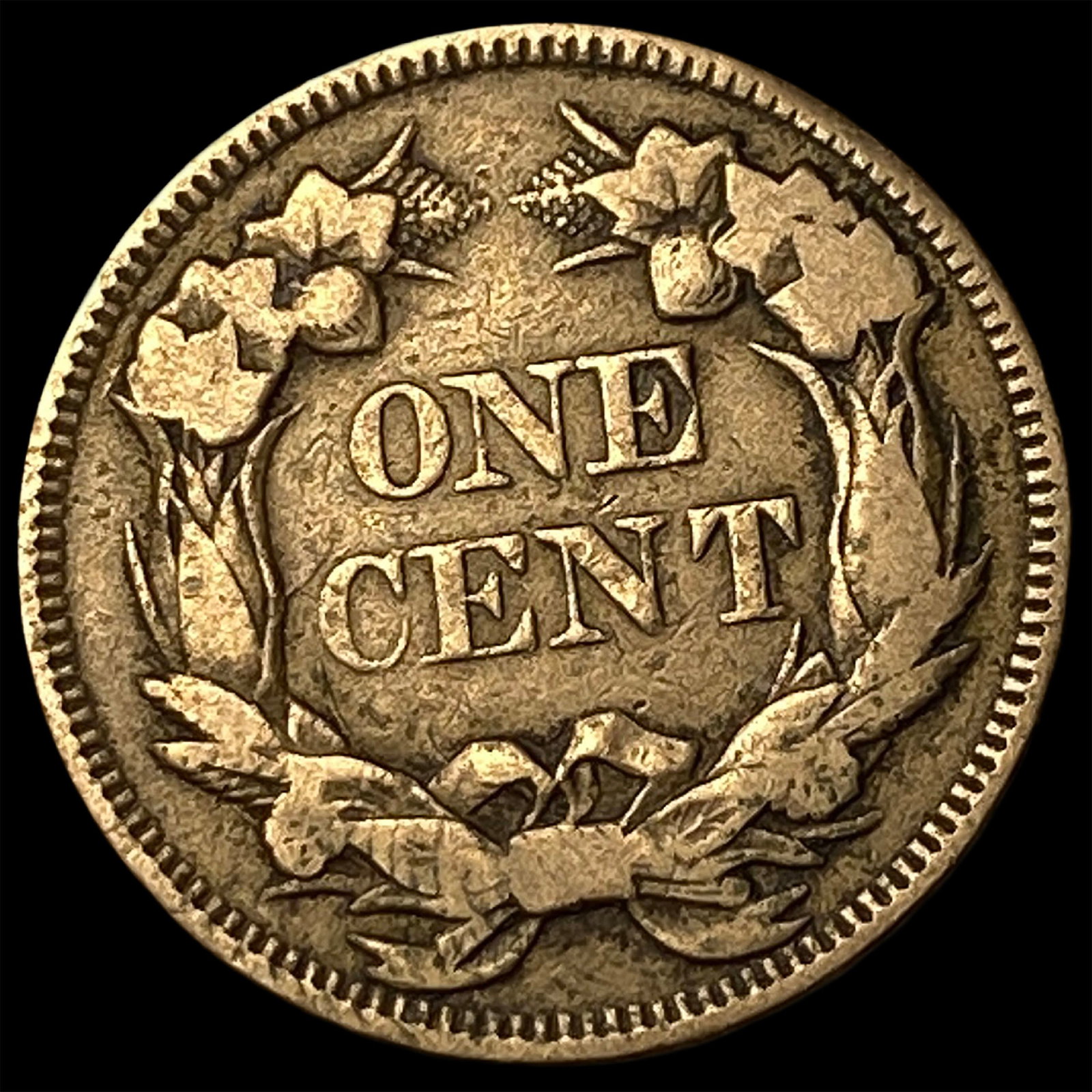 1857 Flying Eagle Cent ABOUT UNCIRCULATED - 2