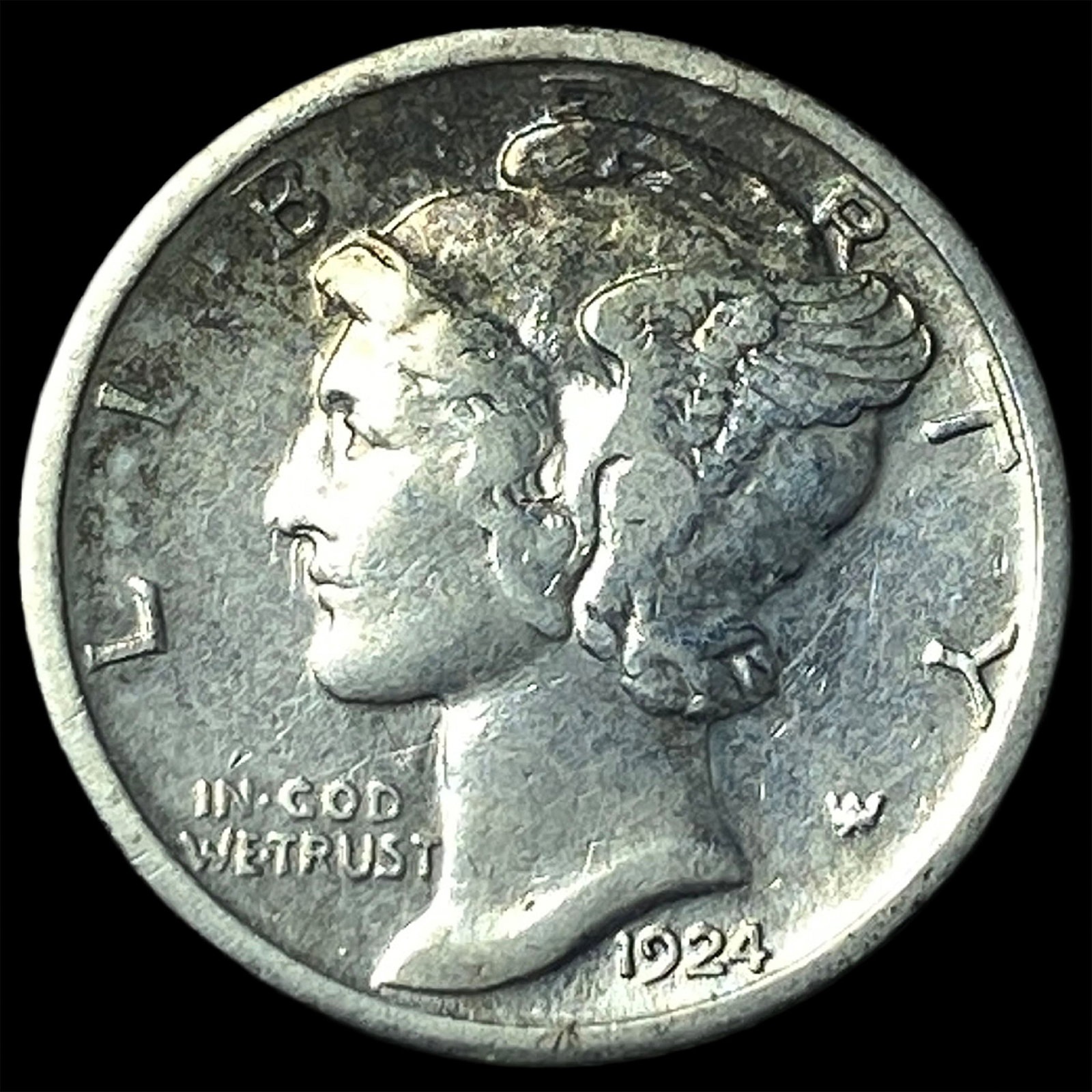 1924-S Silver Mercury Dime UNCIRCULATED: 1924-S Silver Mercury Dime UNCIRCULATED