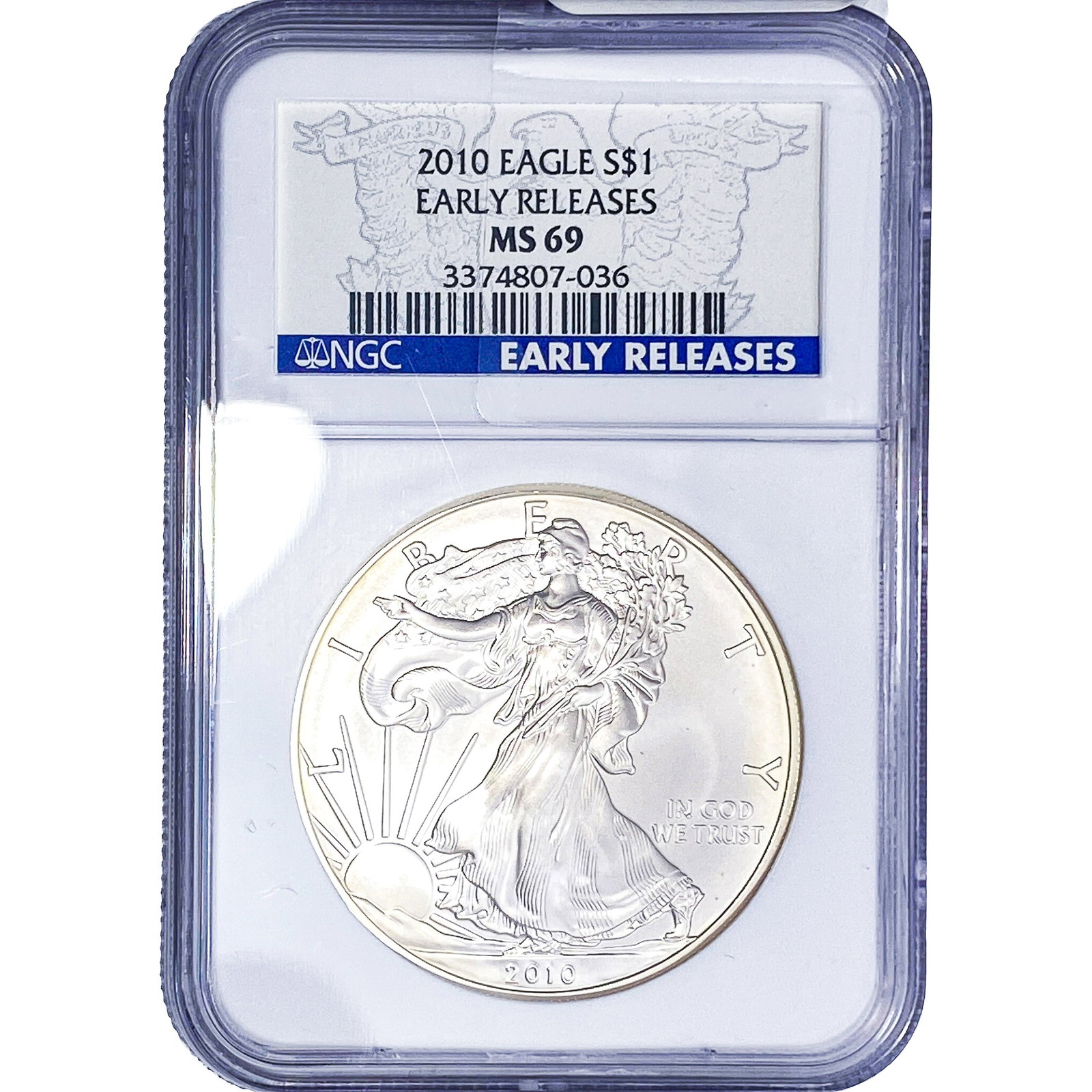 2010 $1 SE Early Release NGC MS69: 2010 $1 SE Early Release NGC MS69
