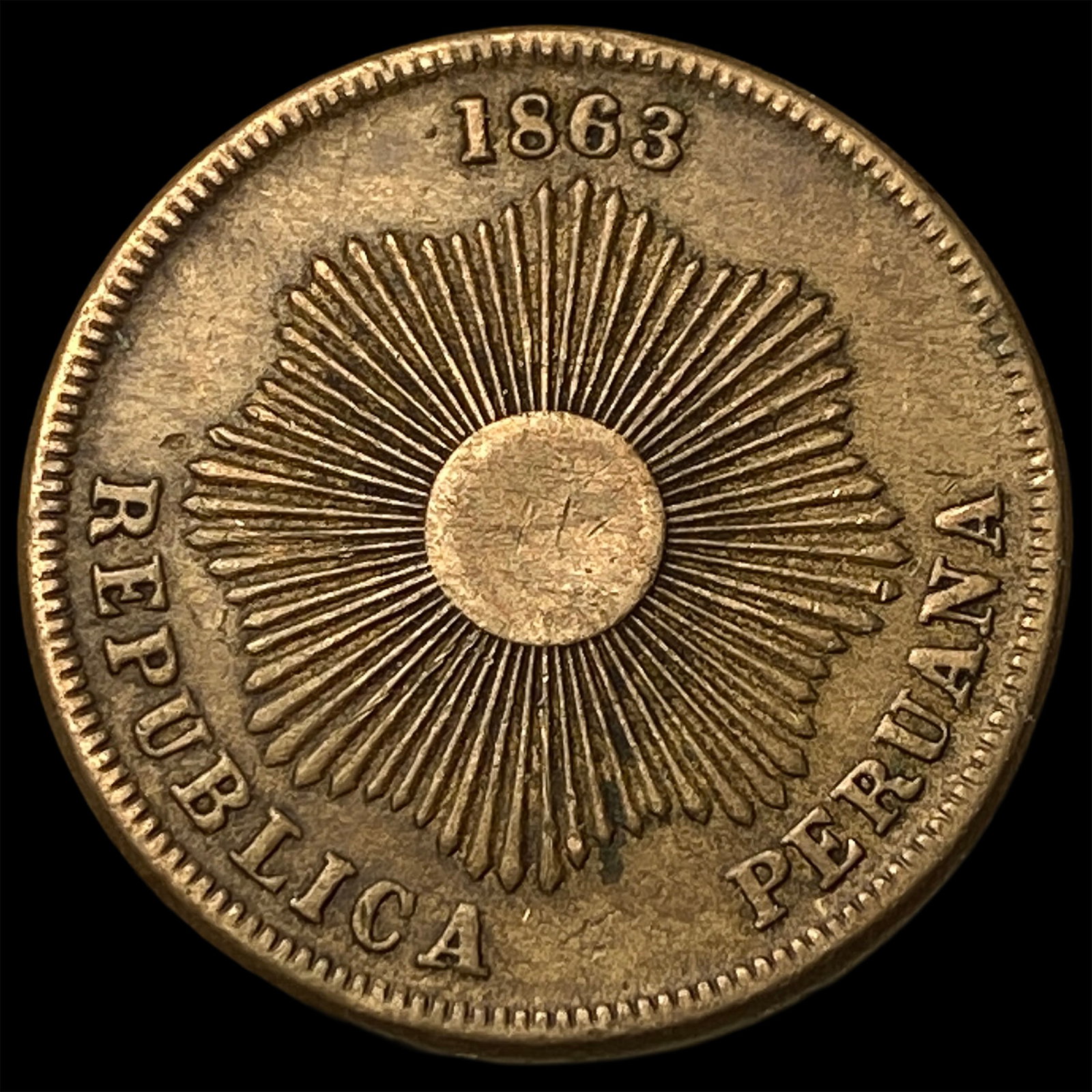 1951 Peru 2 Centavos KM 299.1 (1 of 2)