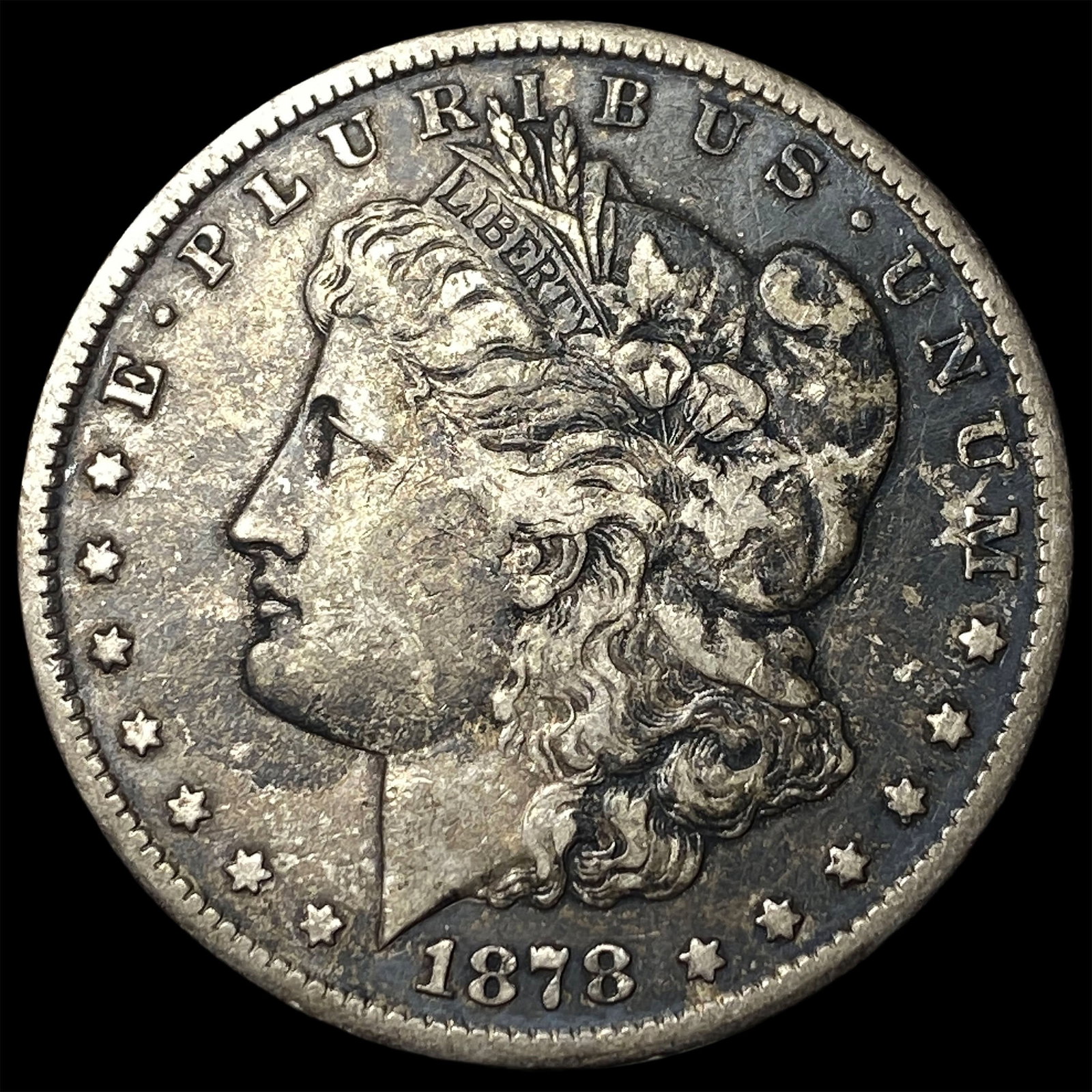 1878-S Silver Morgan Dollar ABOUT UNCIRCULATED: 1878-S Silver Morgan Dollar ABOUT UNCIRCULATED