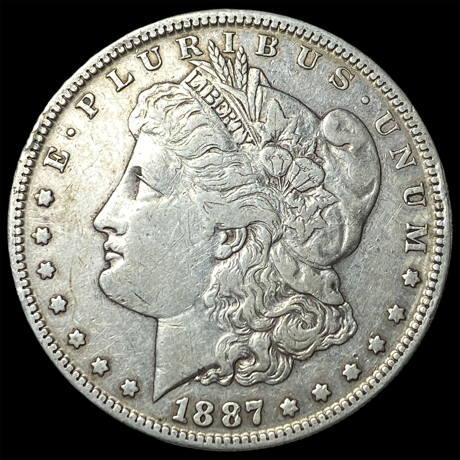1887-S Silver Morgan Dollar LIGHTLY CIRCULATED: 1887-S Silver Morgan Dollar LIGHTLY CIRCULATED