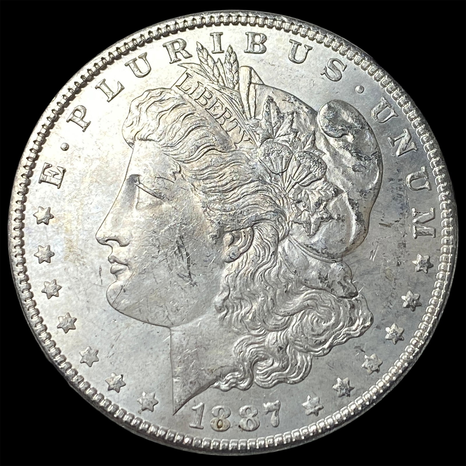 1887 Morgan Silver Dollar GEM BU: 1887 Morgan Silver Dollar GEM BU