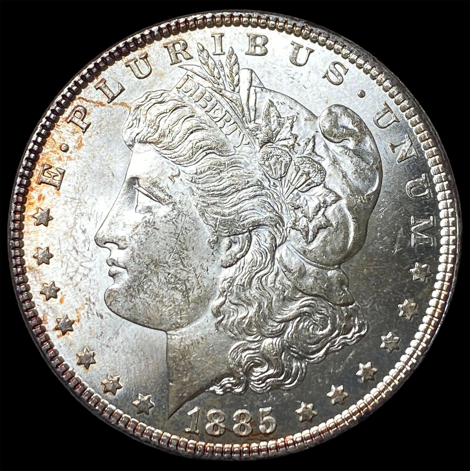 1885 Morgan Silver Dollar GEM BU: 1885 Morgan Silver Dollar GEM BU