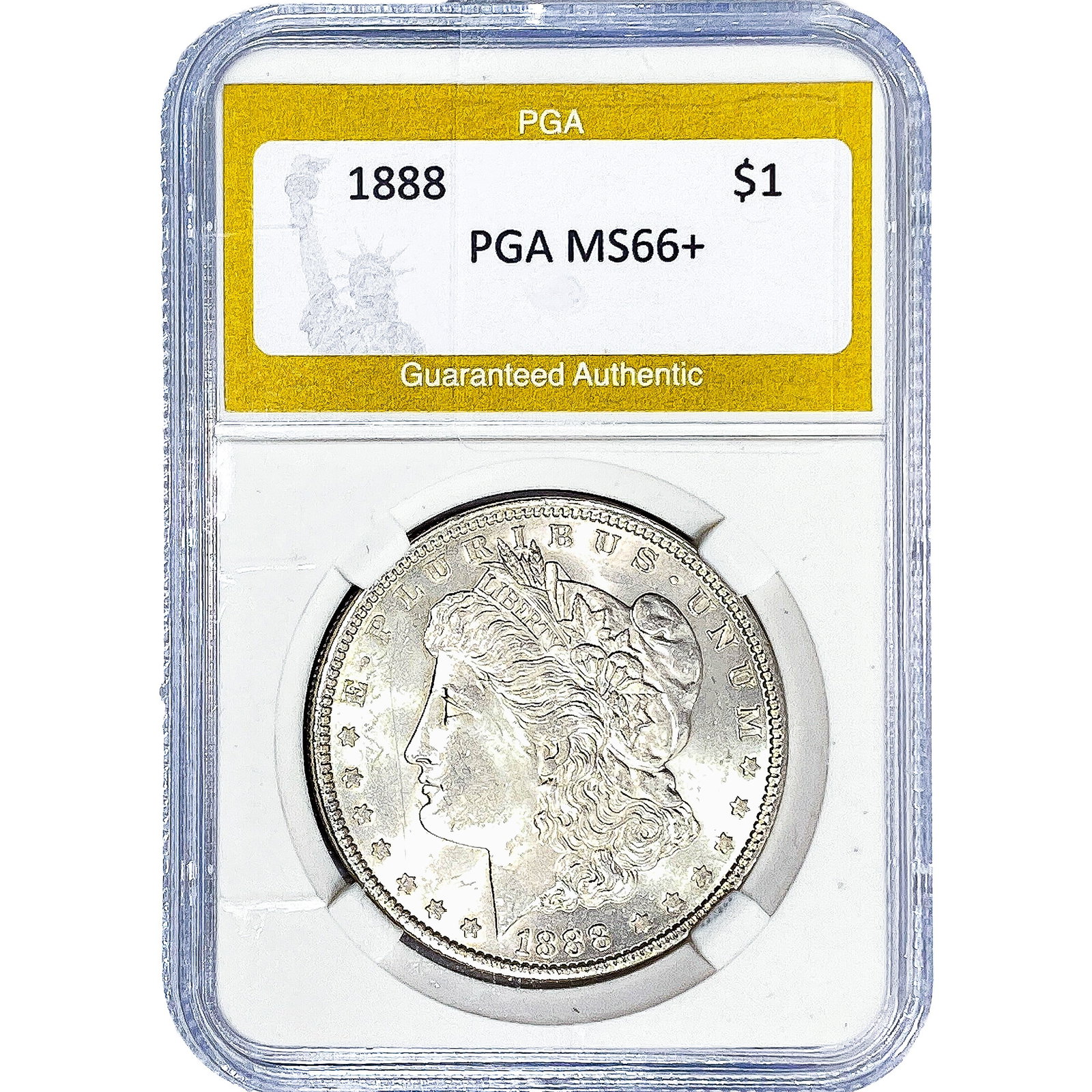 1888 Morgan Silver Dollar PGA MS66+: 1888 Morgan Silver Dollar PGA MS66+
