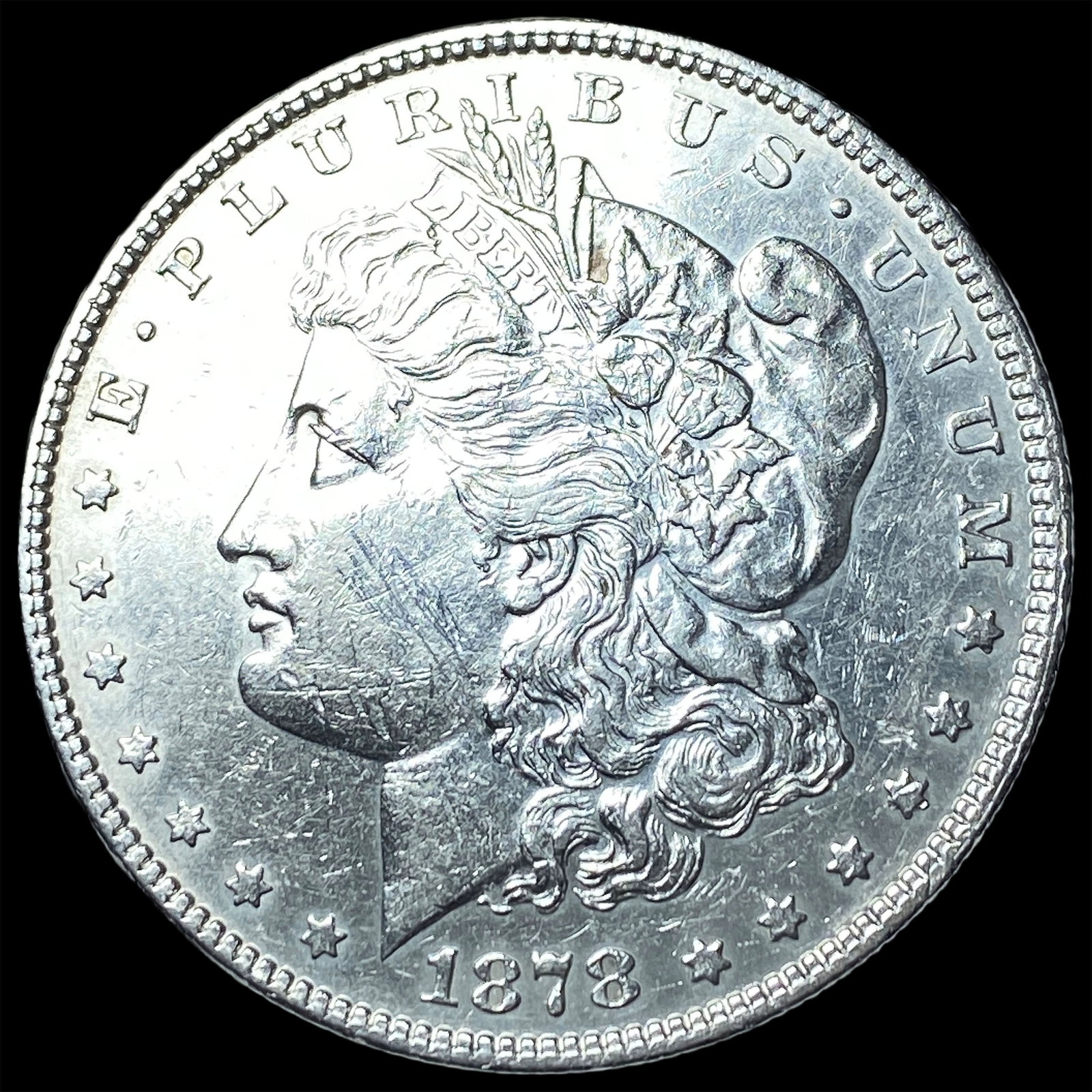 1878 Morgan Silver Dollar CLOSELY UNCIRCULATED: 1878 Morgan Silver Dollar CLOSELY UNCIRCULATED