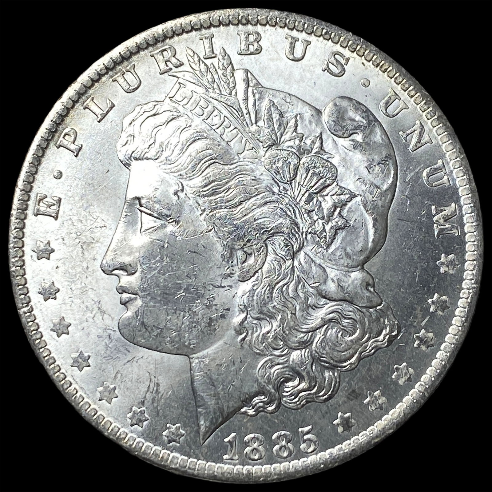 1885-O Silver Morgan Dollar GEM BU: 1885-O Silver Morgan Dollar GEM BU
