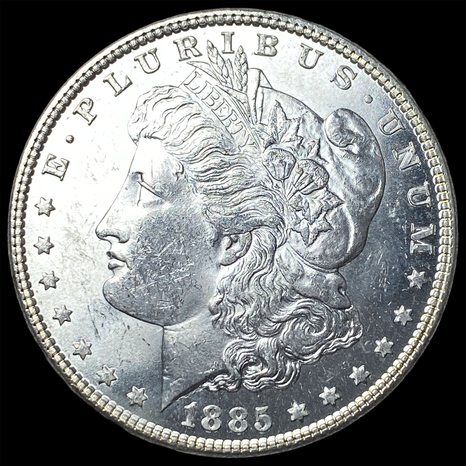 1885 Silver Morgan Dollar GEM BU: 1885 Silver Morgan Dollar GEM BU