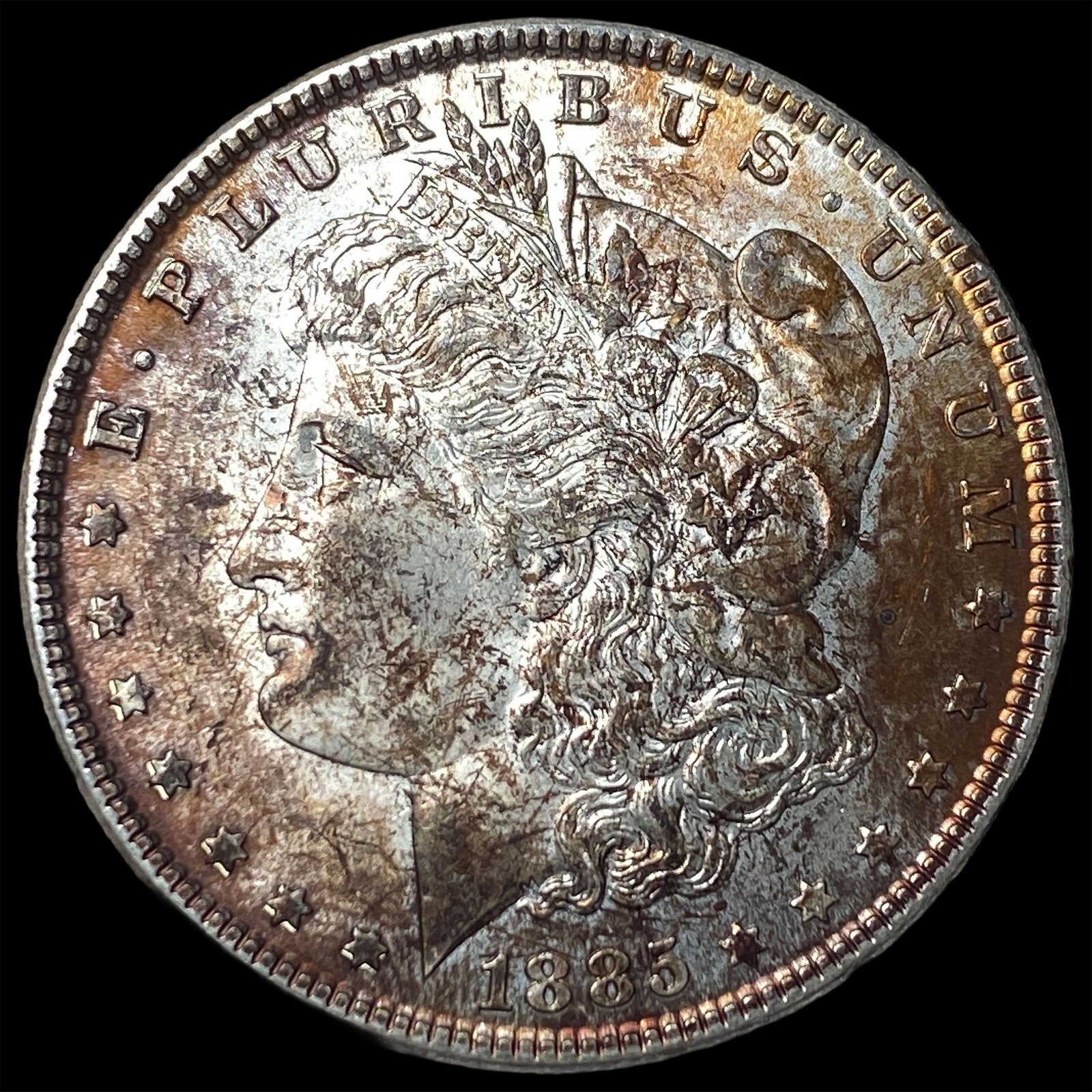 1885 Morgan Silver Dollar GEM BU: 1885 Morgan Silver Dollar GEM BU