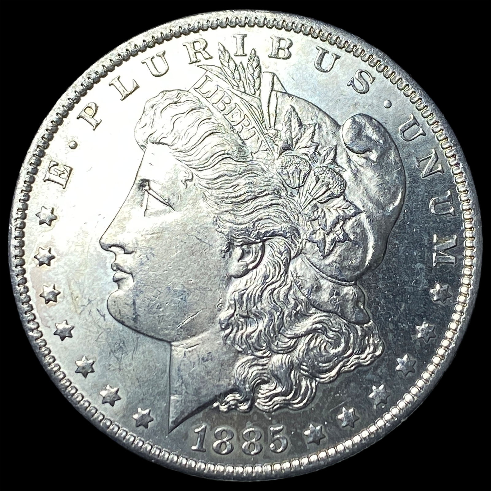 1885-O Silver Morgan Dollar GEM BU: 1885-O Silver Morgan Dollar GEM BU