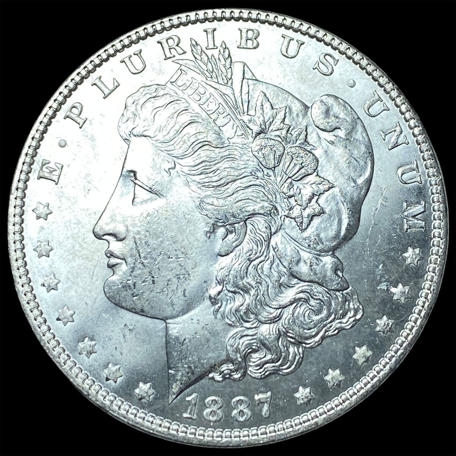 1887 Morgan Silver Dollar GEM BU: 1887 Morgan Silver Dollar GEM BU