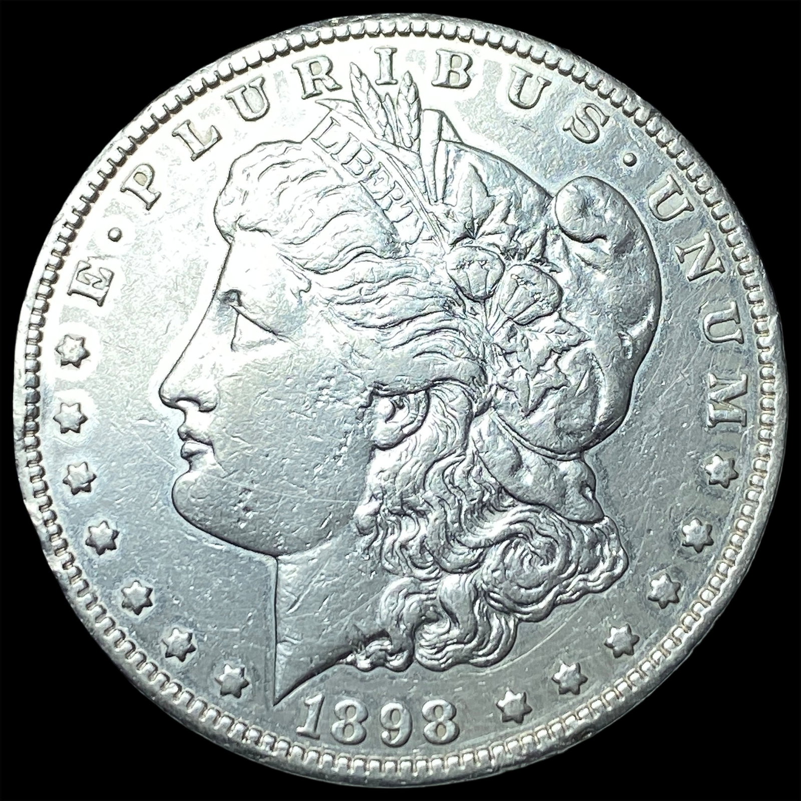 1898 Morgan Silver Dollar NEARLY UNCIRCULATED: 1898 Morgan Silver Dollar NEARLY UNCIRCULATED
