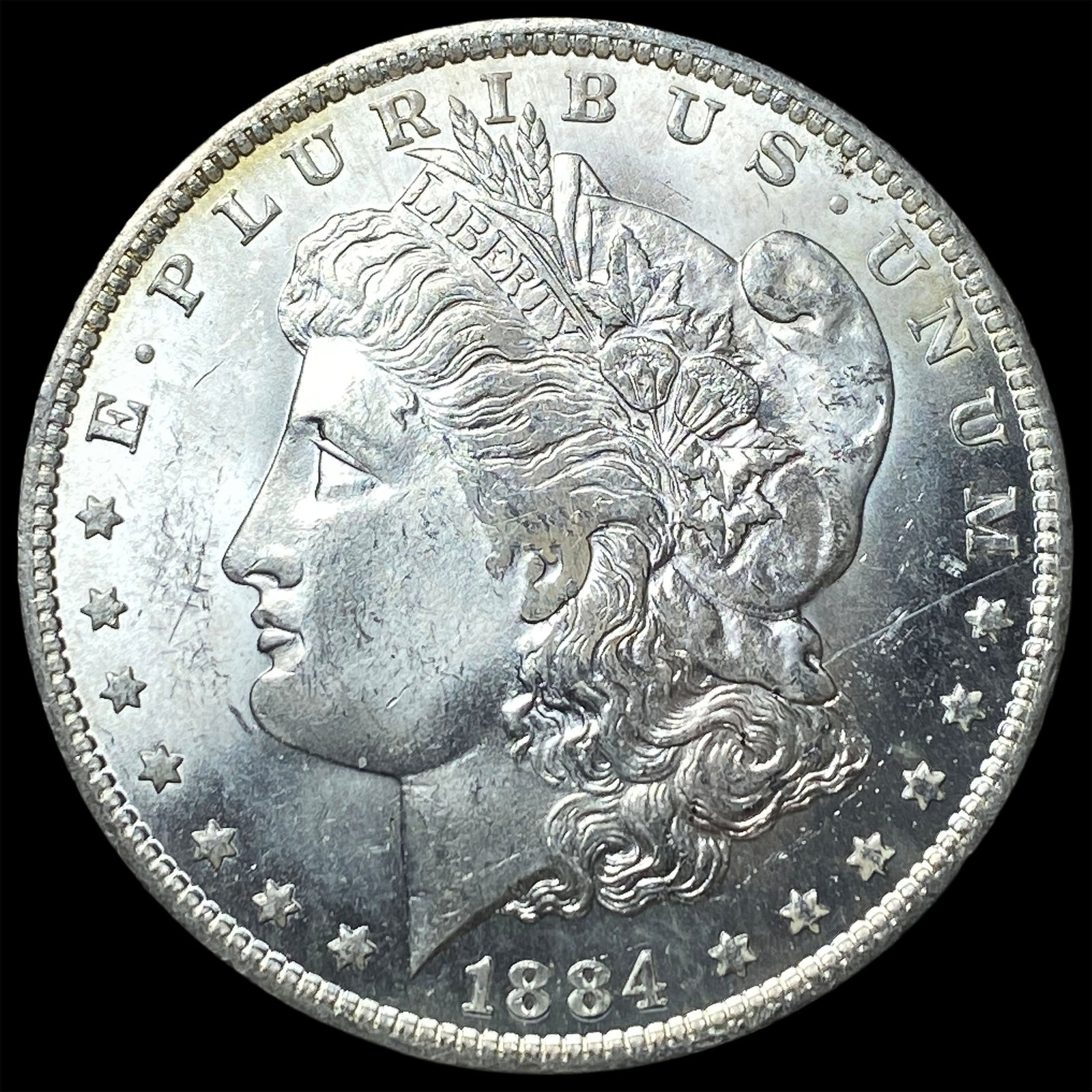 1884-O Silver Morgan Dollar GEM BU: 1884-O Silver Morgan Dollar GEM BU