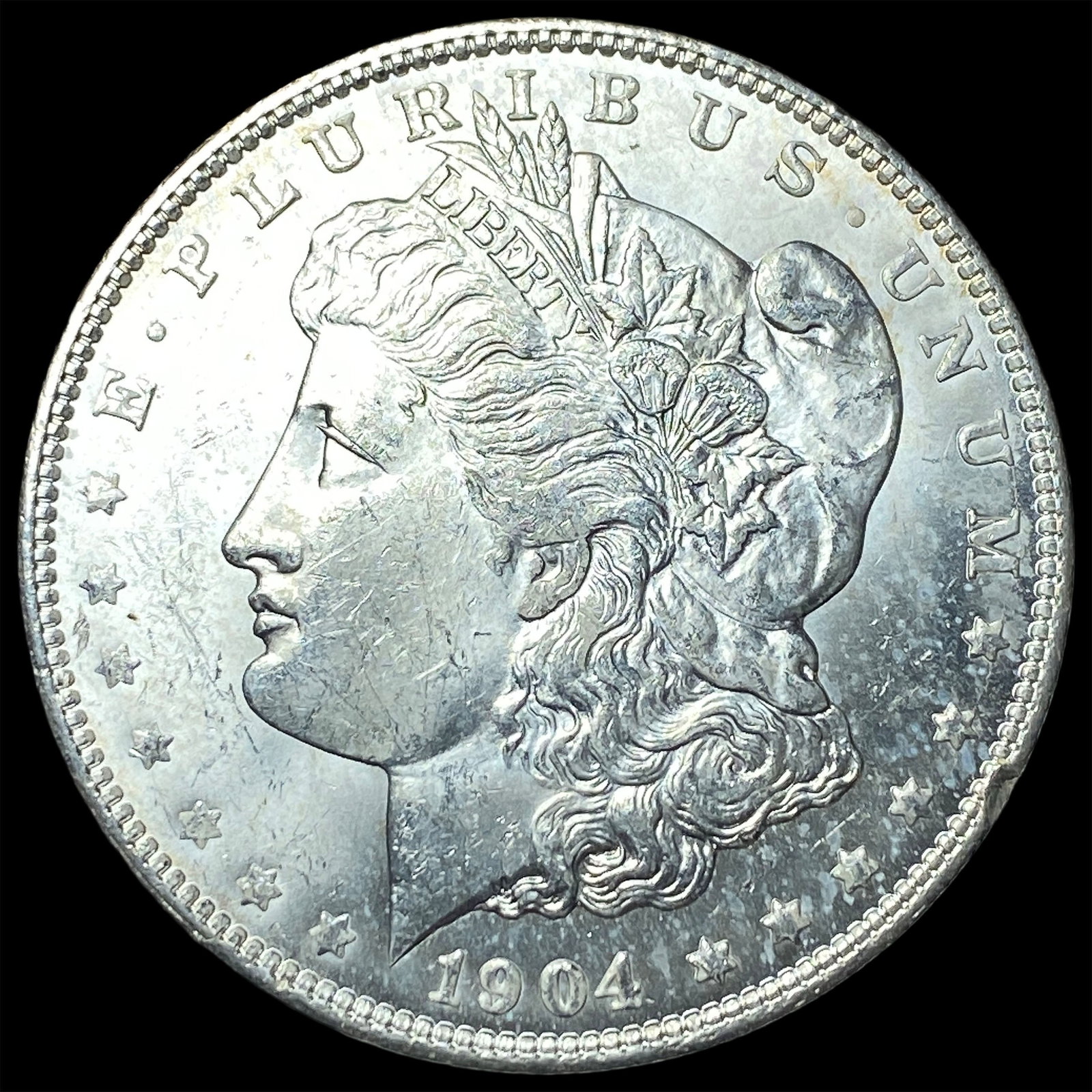 1904-O Silver Morgan Dollar GEM BU: 1904-O Silver Morgan Dollar GEM BU