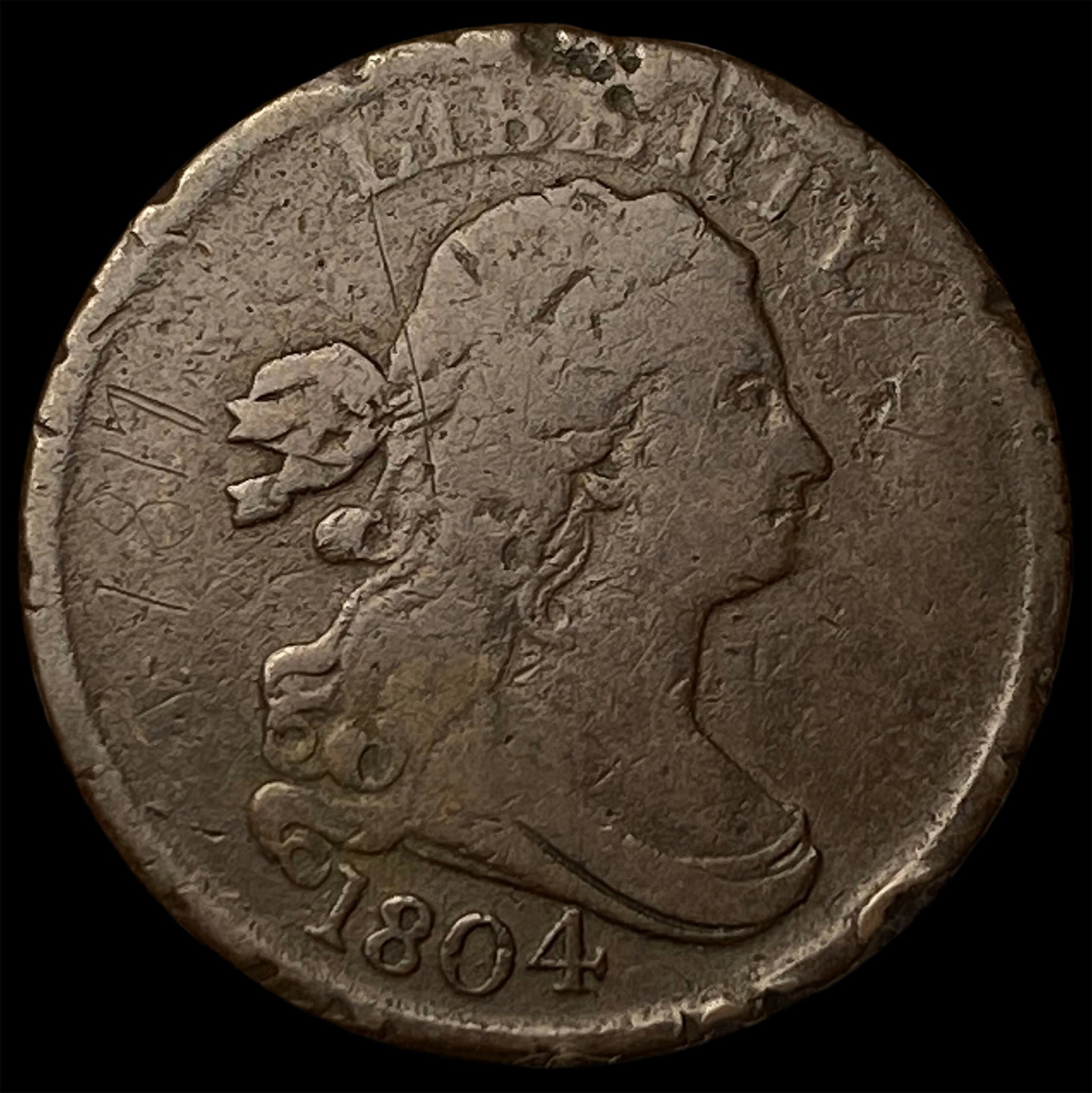 1804 Copper Half Cent HIGH GRADE: 1804 Copper Half Cent HIGH GRADE