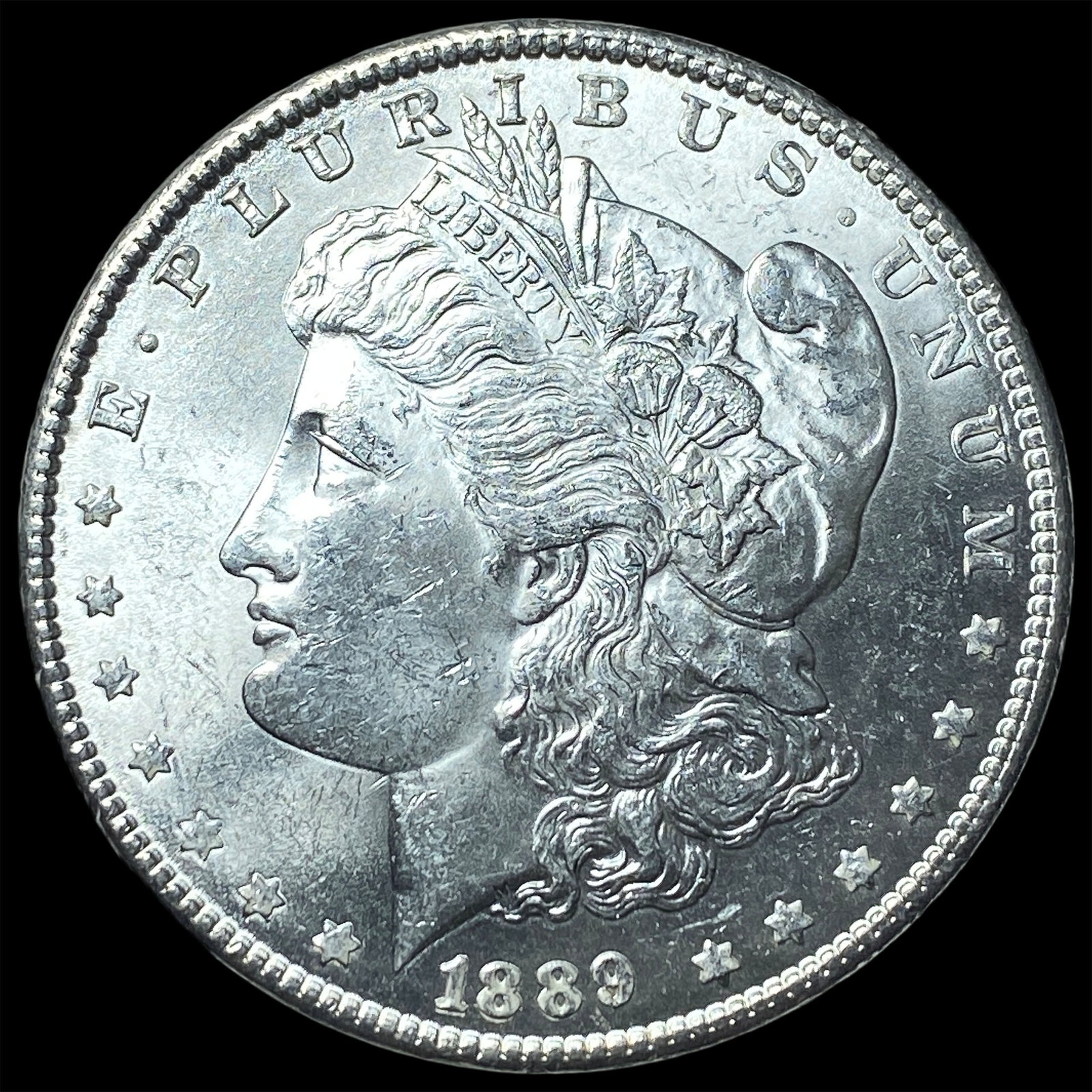 1889 Morgan Silver Dollar GEM BU: 1889 Morgan Silver Dollar GEM BU