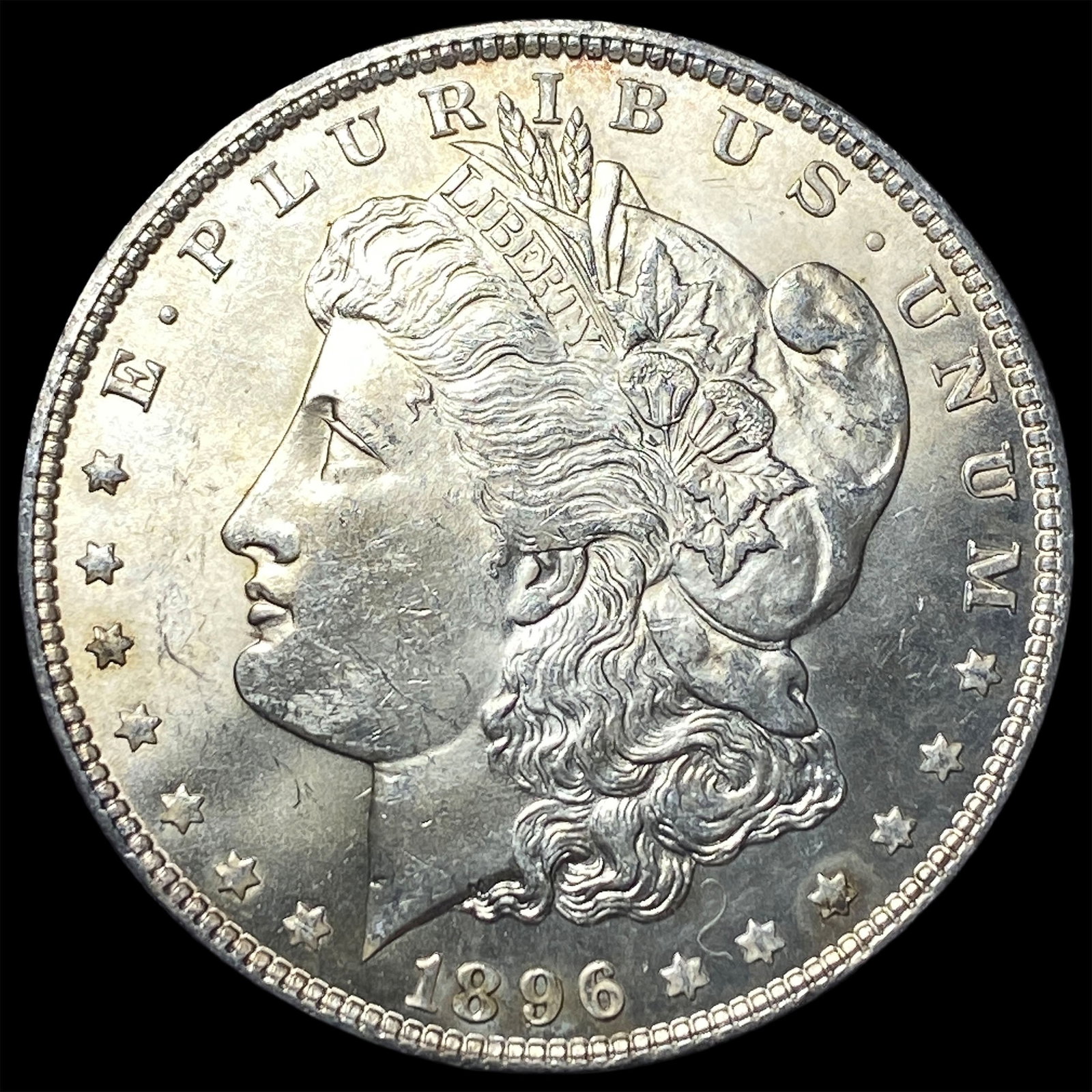 1896 Morgan Silver Dollar GEM BU: 1896 Morgan Silver Dollar GEM BU