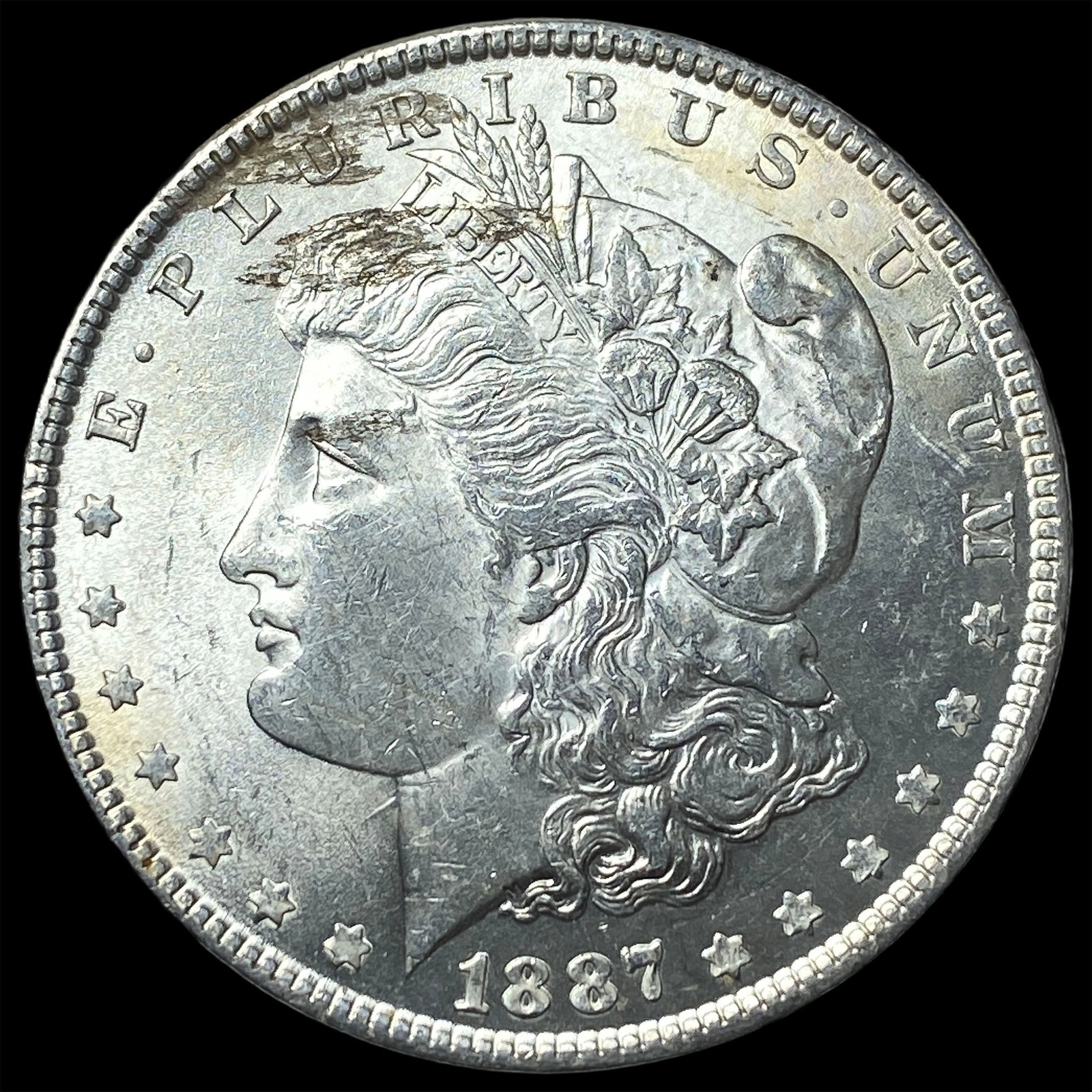 1887 Morgan Silver Dollar GEM BU: 1887 Morgan Silver Dollar GEM BU
