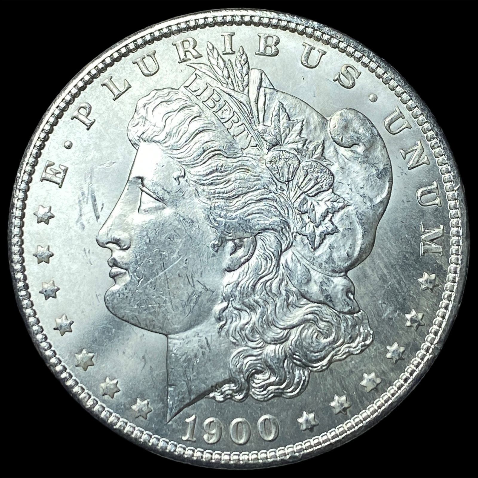 1900 Morgan Silver Dollar GEM BU: 1900 Morgan Silver Dollar GEM BU